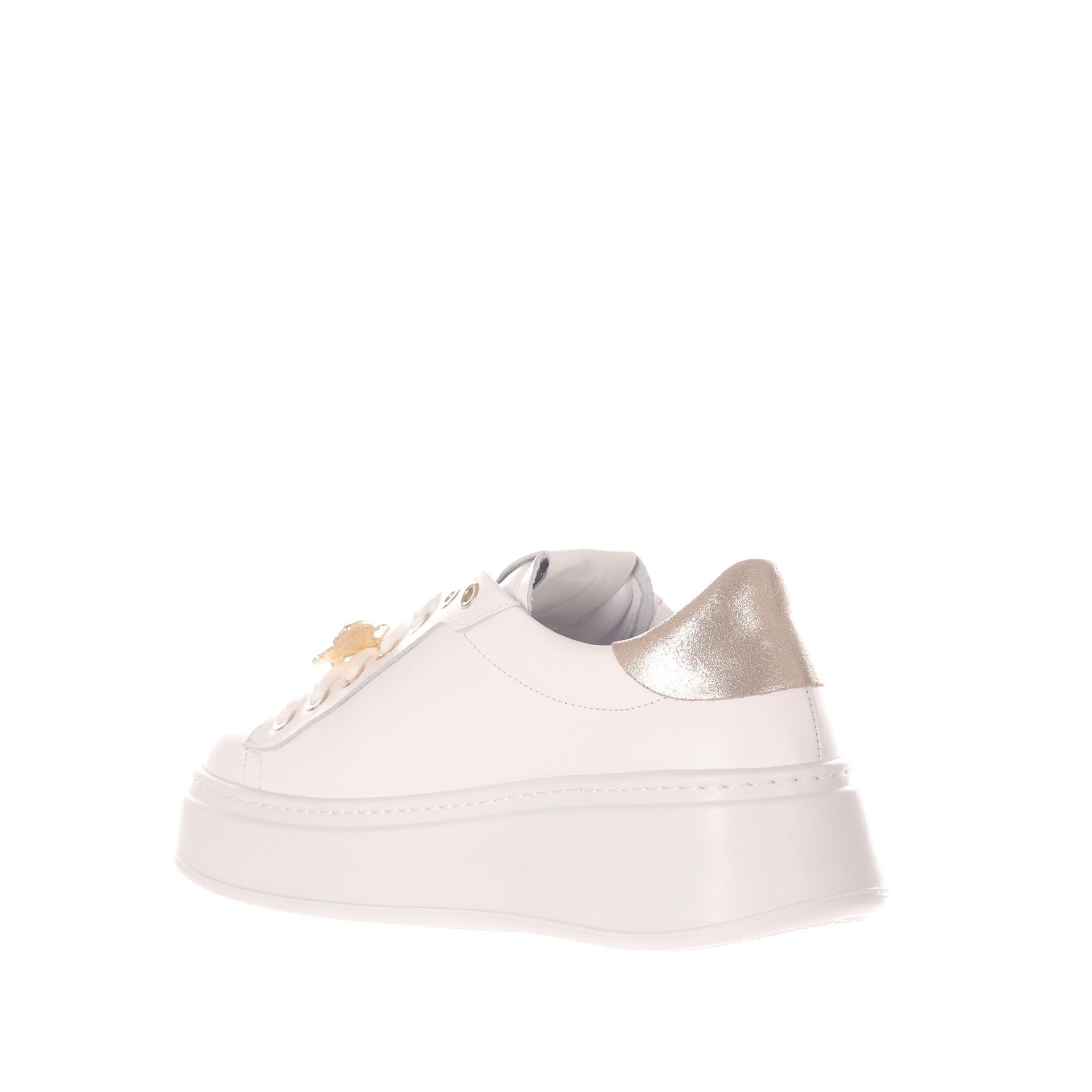 Gio+ sneaker in pelle con dettaglio gioiello da donna