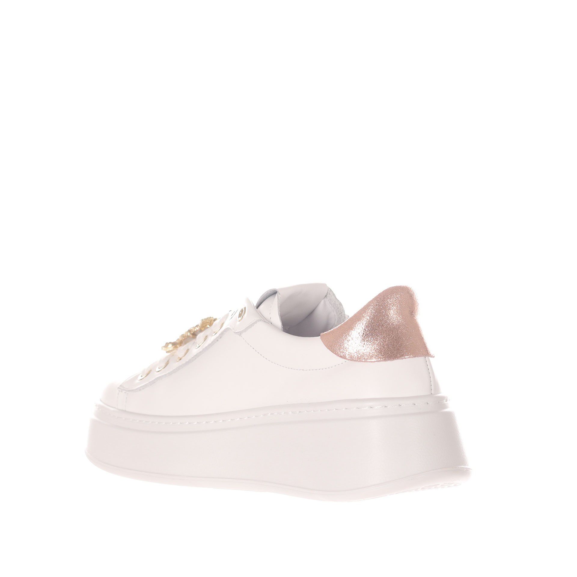 Gio+ sneaker in pelle con dettaglio gioiello da donna