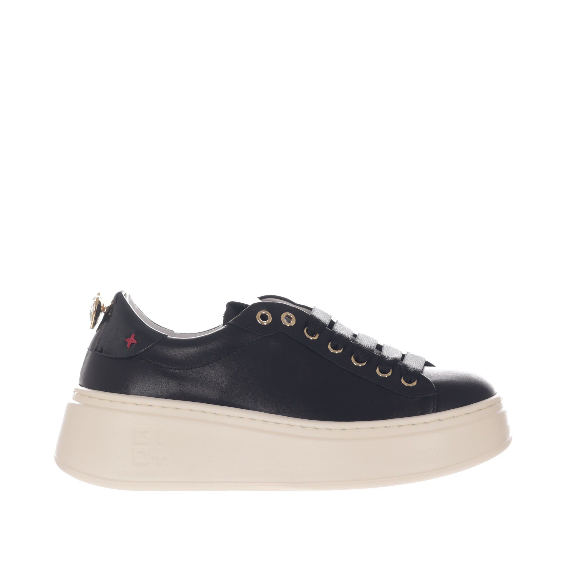 Gio+ sneaker in pelle con dettaglio gioiello da donna