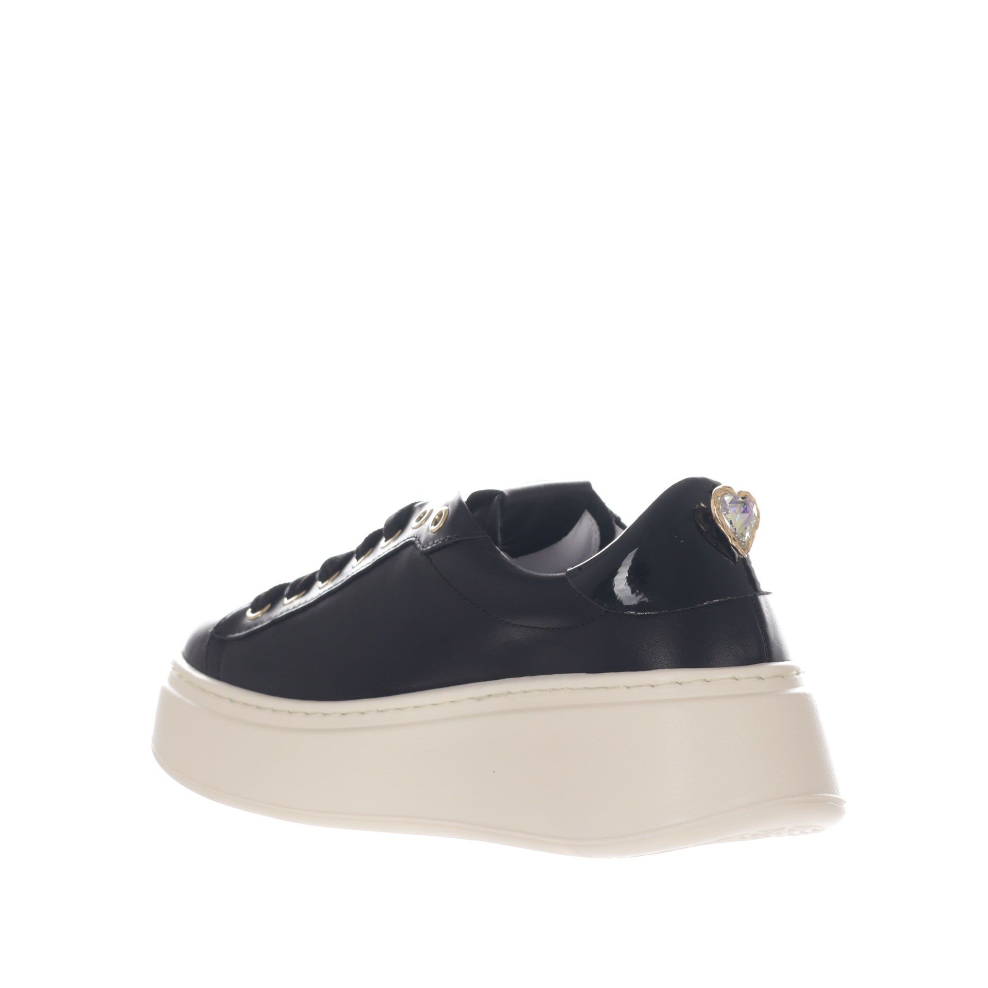 Gio+ sneaker in pelle con dettaglio gioiello da donna