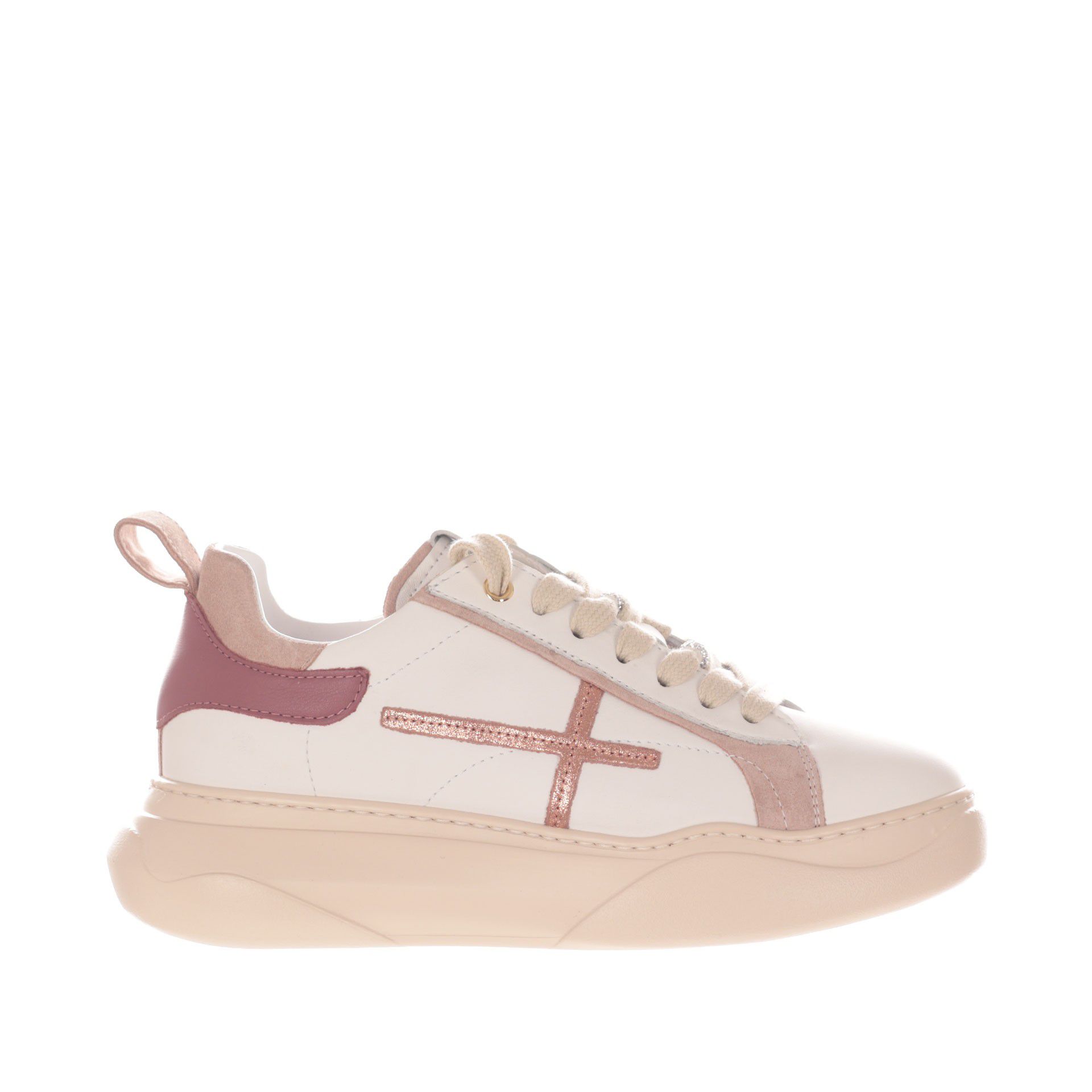 Gio+ sneaker in pelle e camoscio da donna