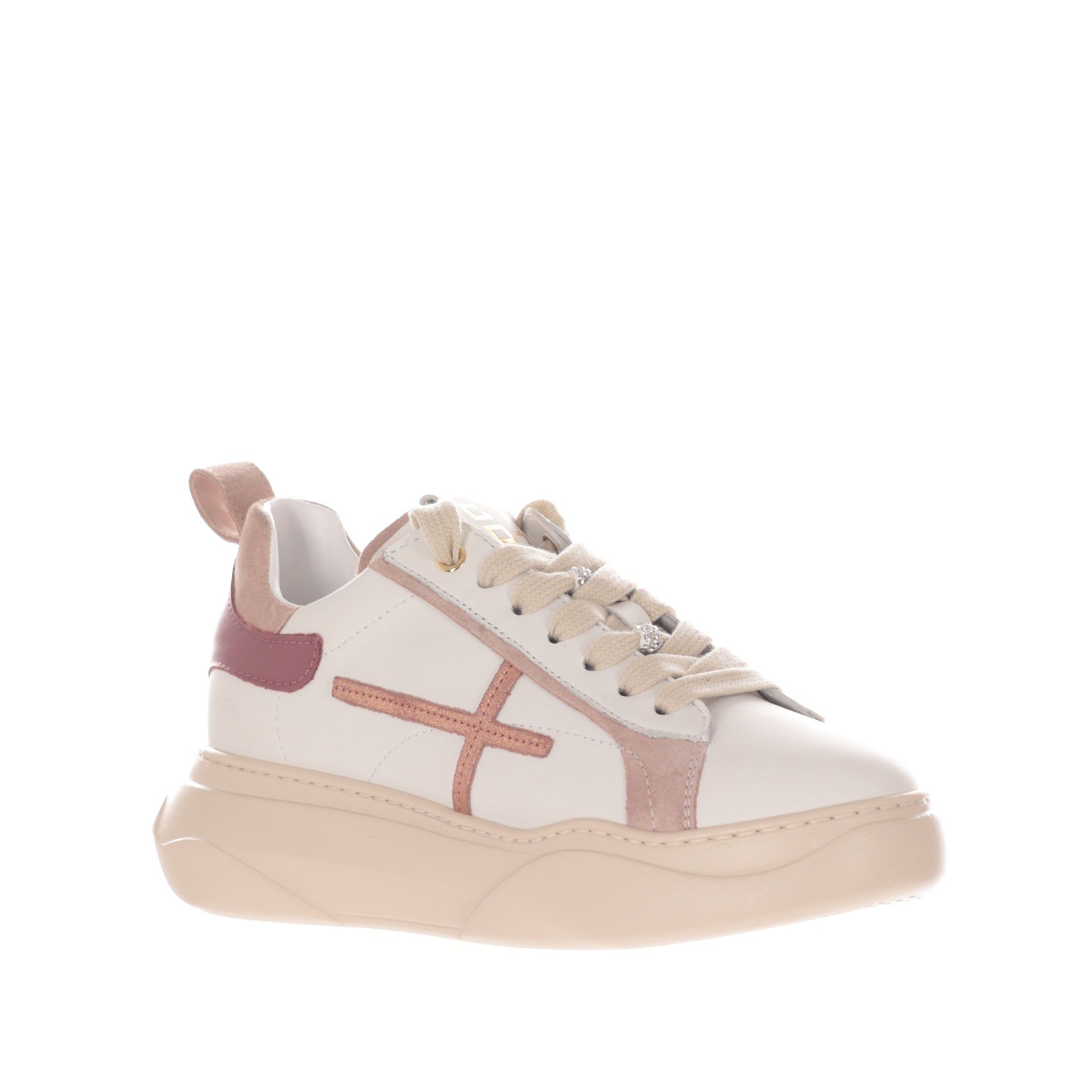 Gio+ sneaker in pelle e camoscio da donna