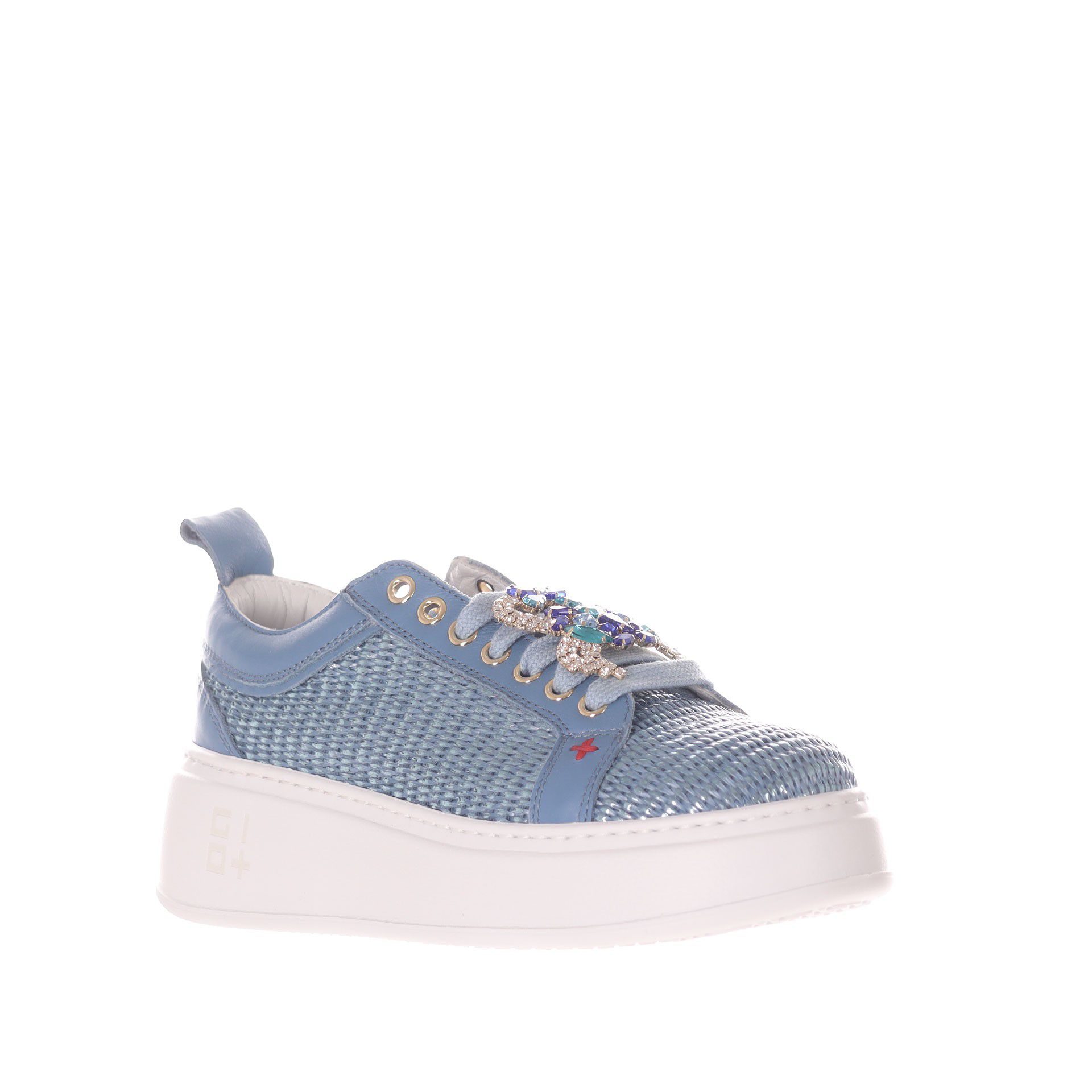 Gio+ sneaker in pelle intrecciata intrecciata da donna
