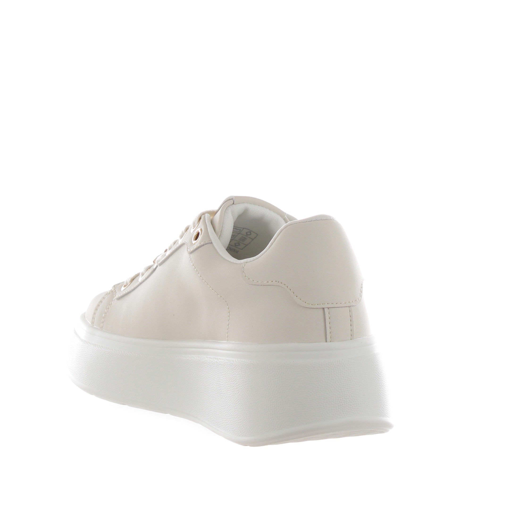 Gold&gold sneaker in pelle con accessorio gioiello da donna