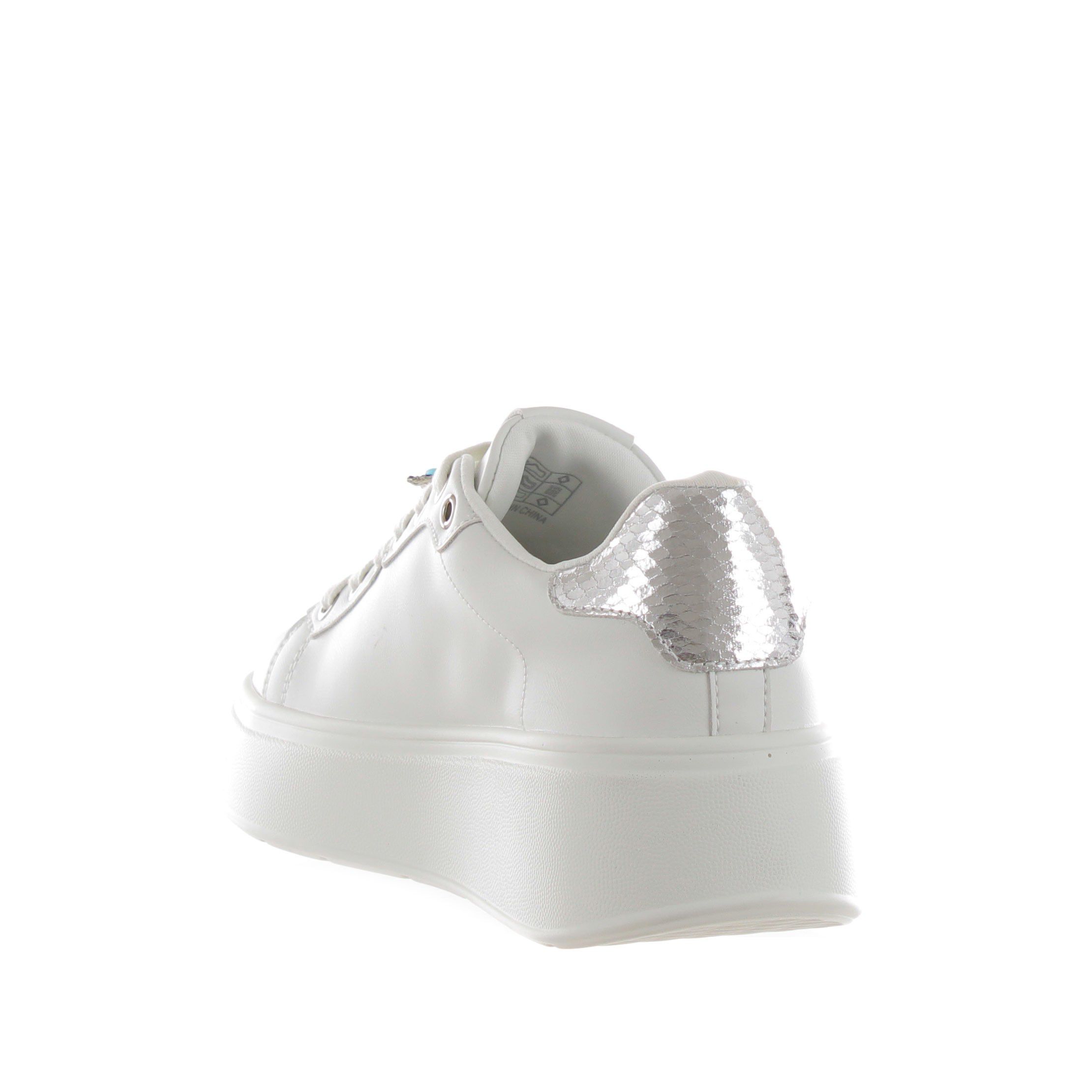 Gold&gold sneaker in pelle con accessorio gioiello da donna