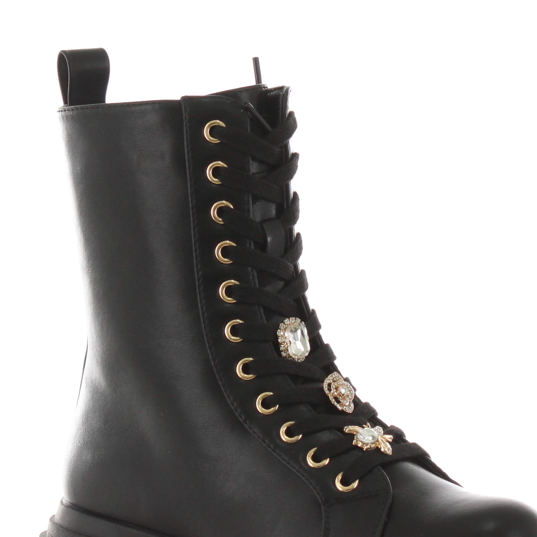 Gold&gold stivaletto allacciato in pelle da donna