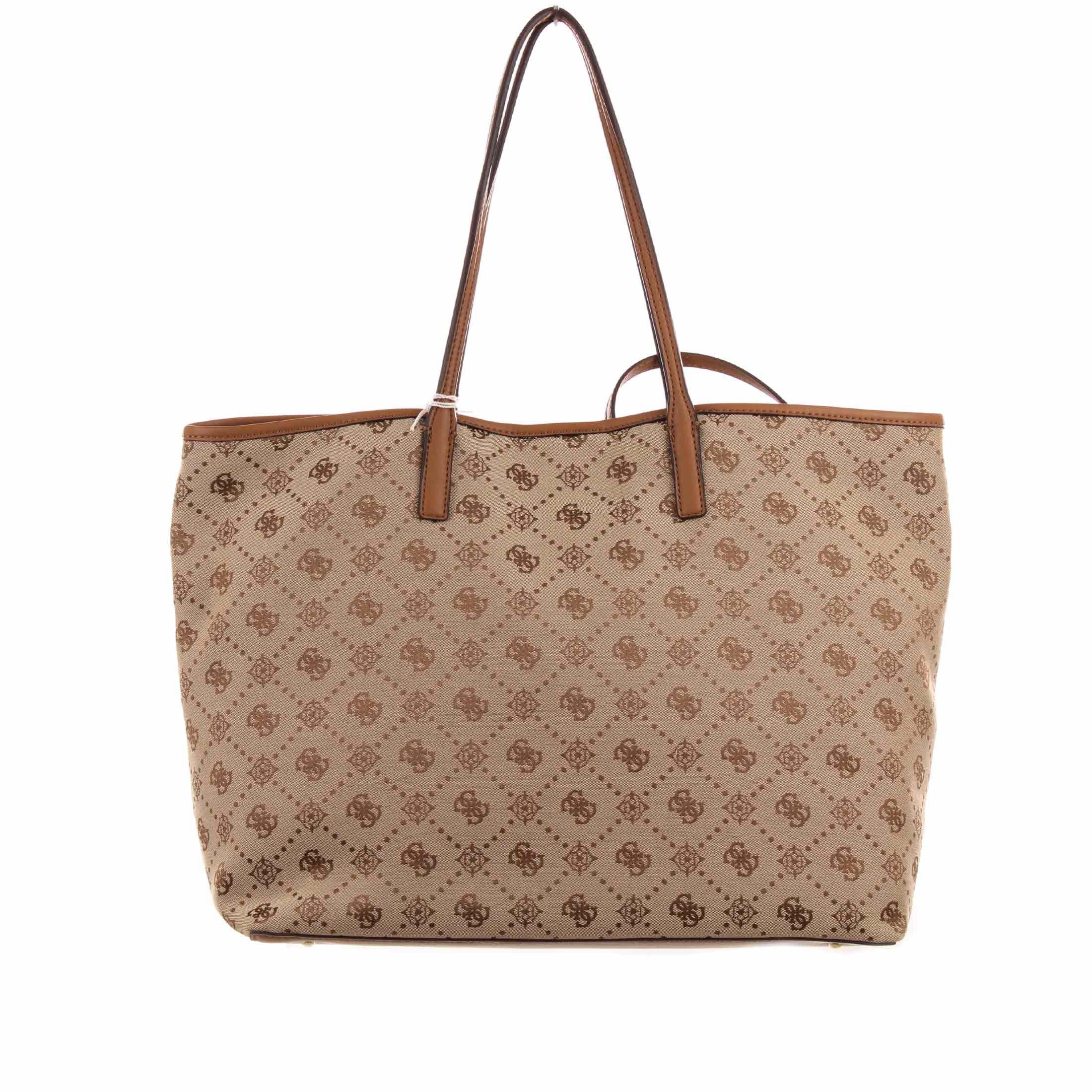 Guess borsa tote neda large 2 in canvas e similpelle da donna
