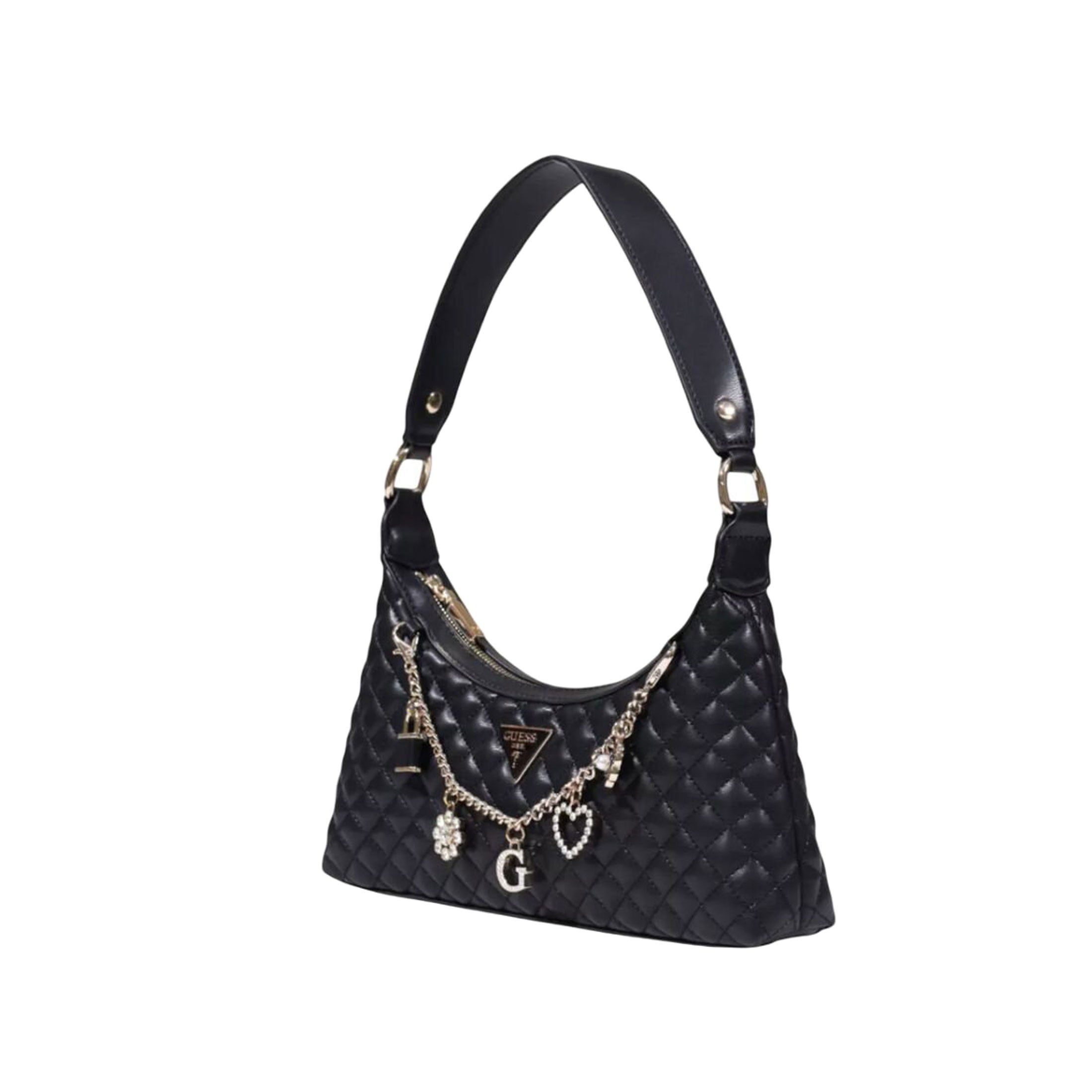 Guess everlee top zip shoulder bag da donna