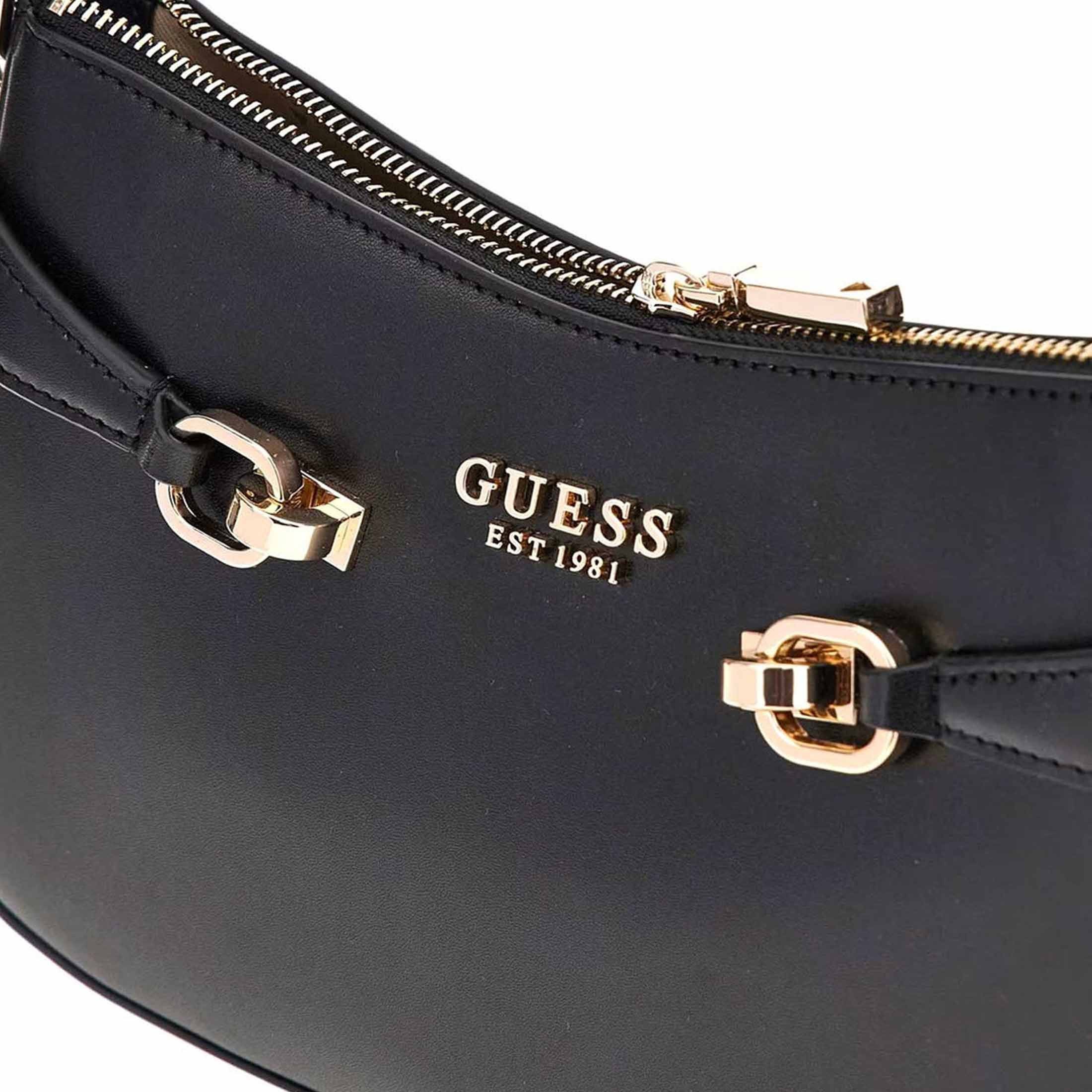 Guess lorelei top zip shoulder bag da donna