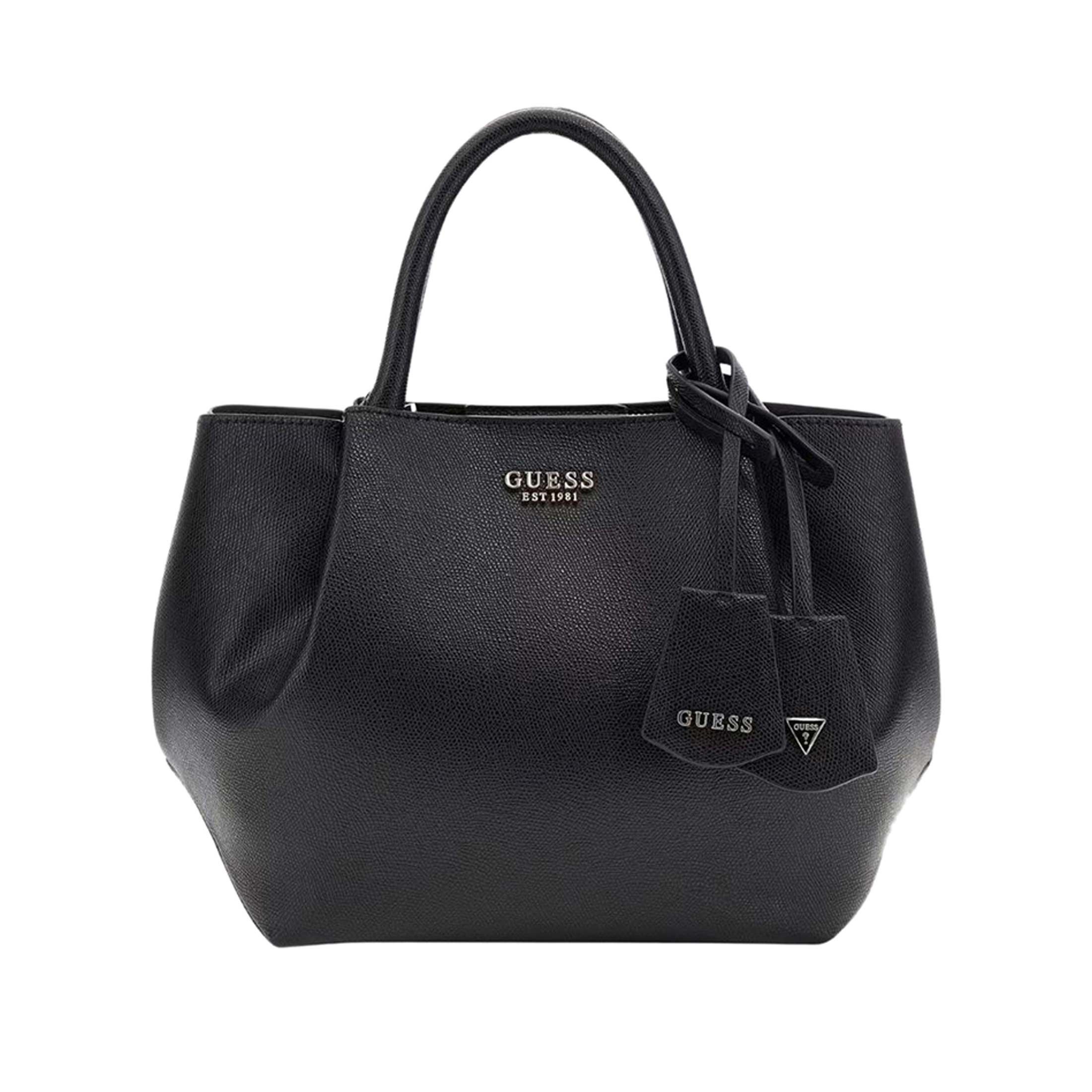 Guess satchel amorette girlfriend in similpelle saffiano da donna