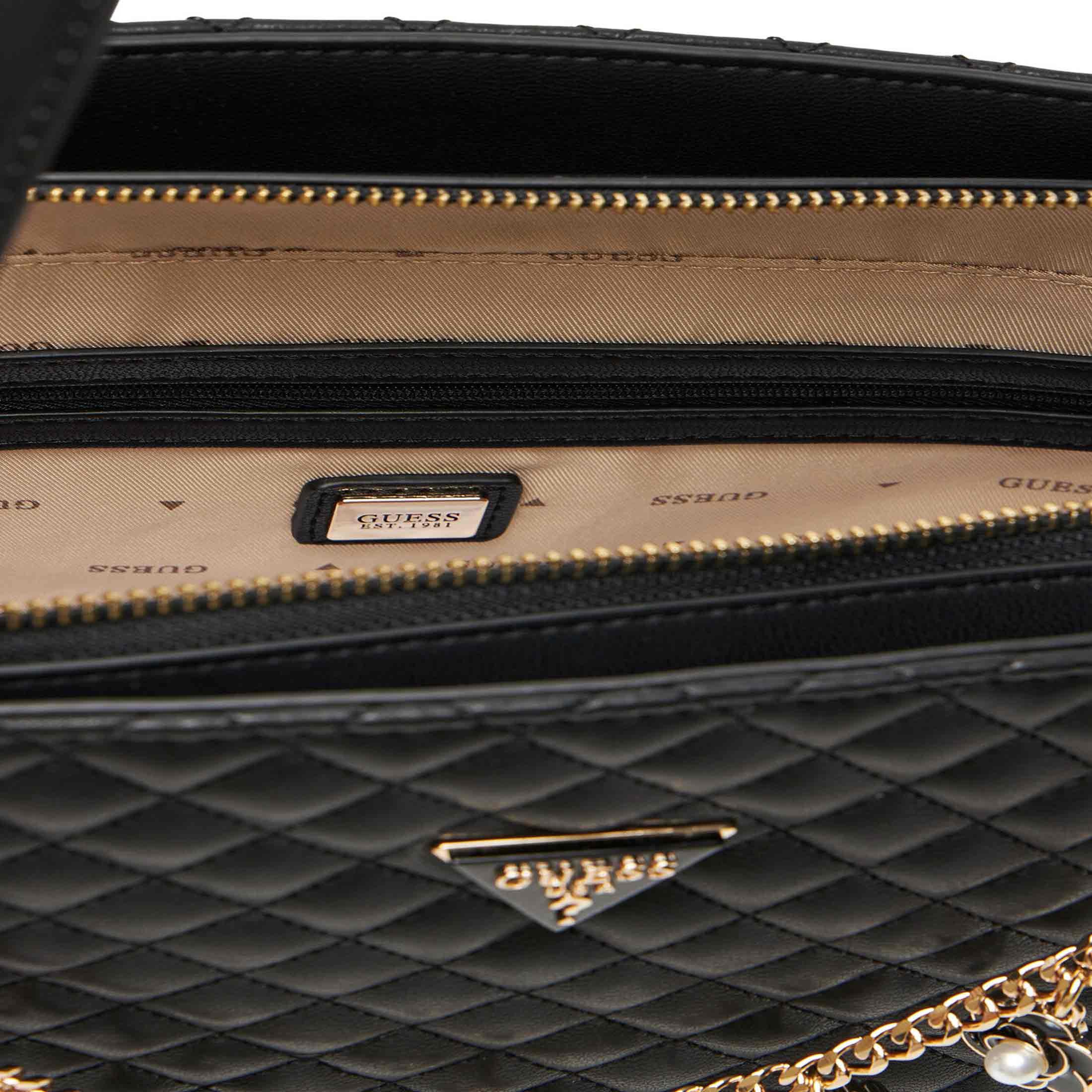 Guess shopper tote everlee noel in similpelle  da donna