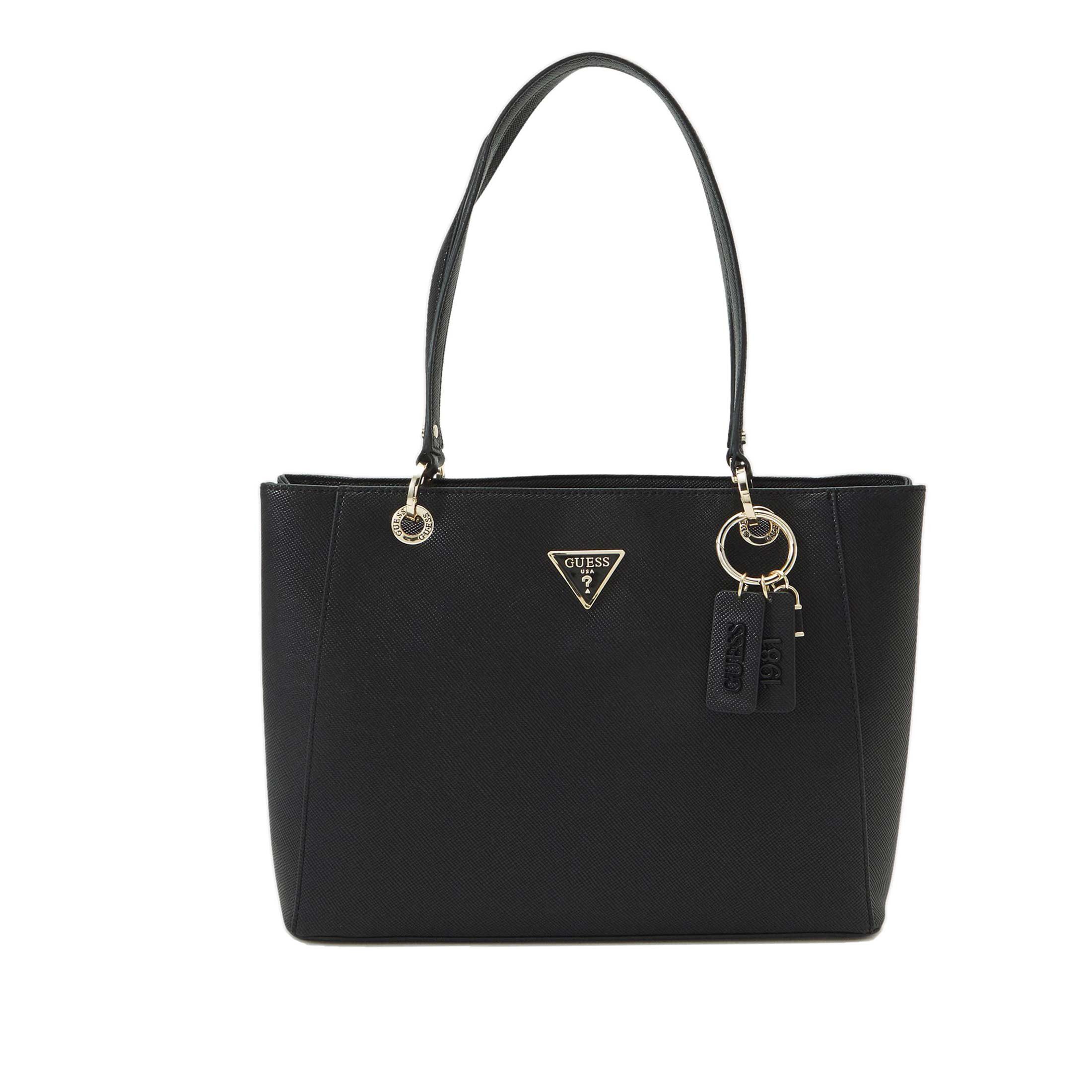 Guess shopping noelle tote in similpelle saffiano da donna