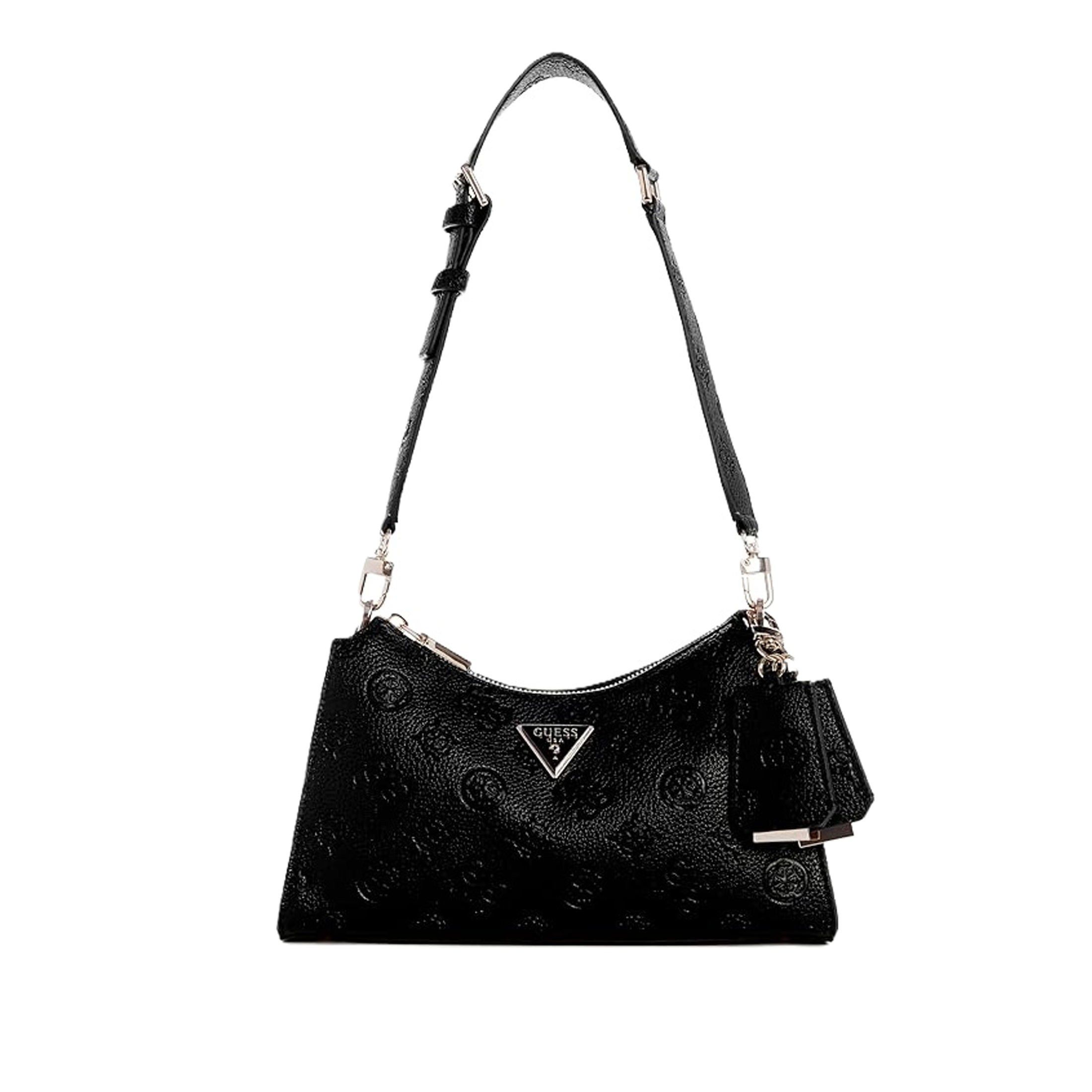 Guess shoulder bag cresidia top zip in similpelle logata da donna