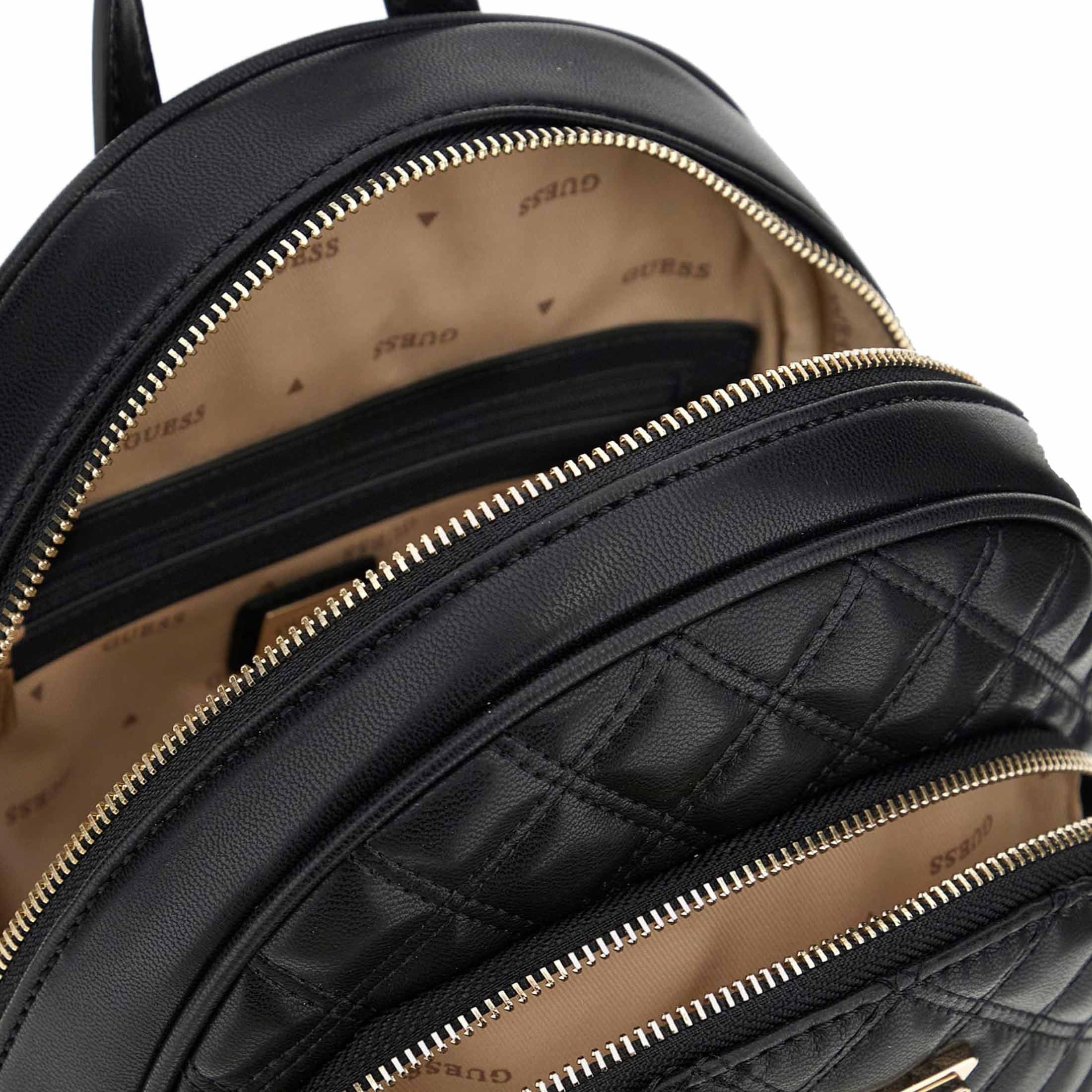 Guess zaino giully dome in similpelle matellasse da donna