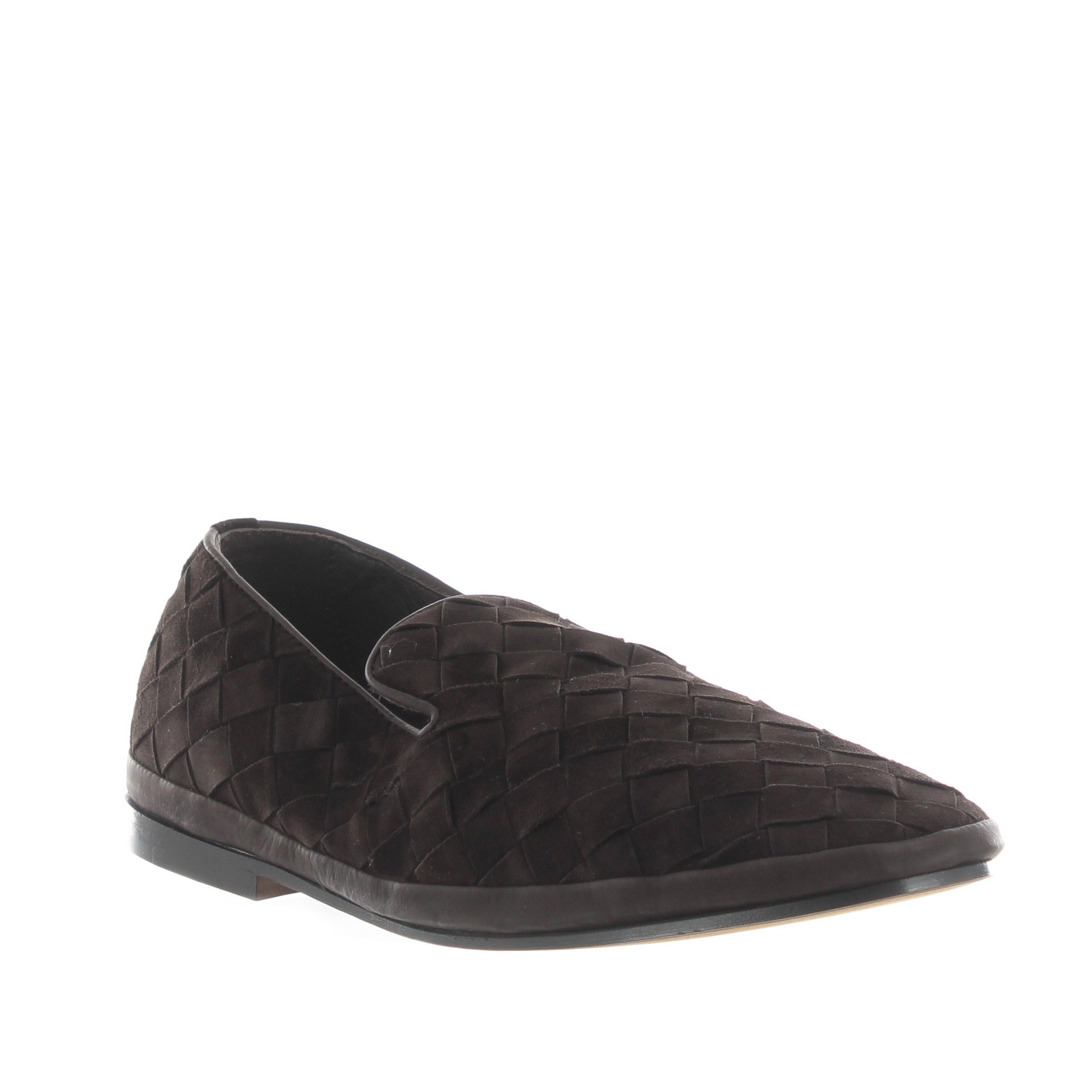 Henderson mocassino in camoscio intrecciato da uomo