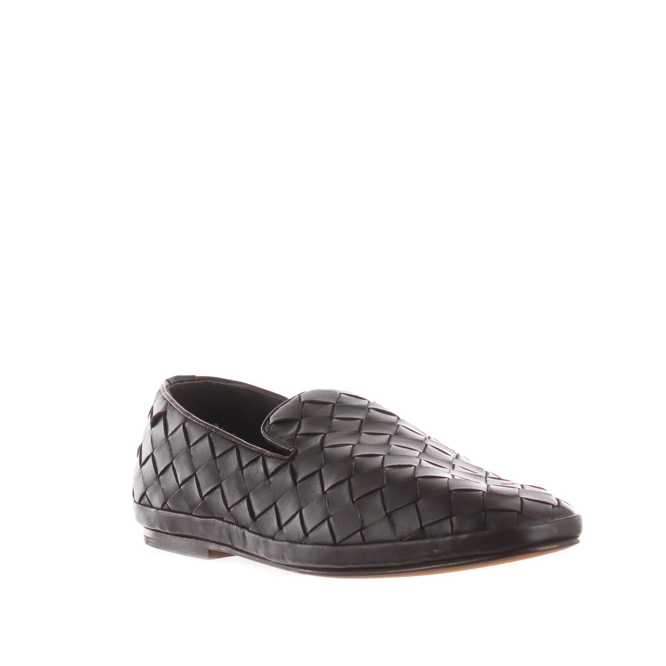 Slip on uomo pelle intrecciata discount