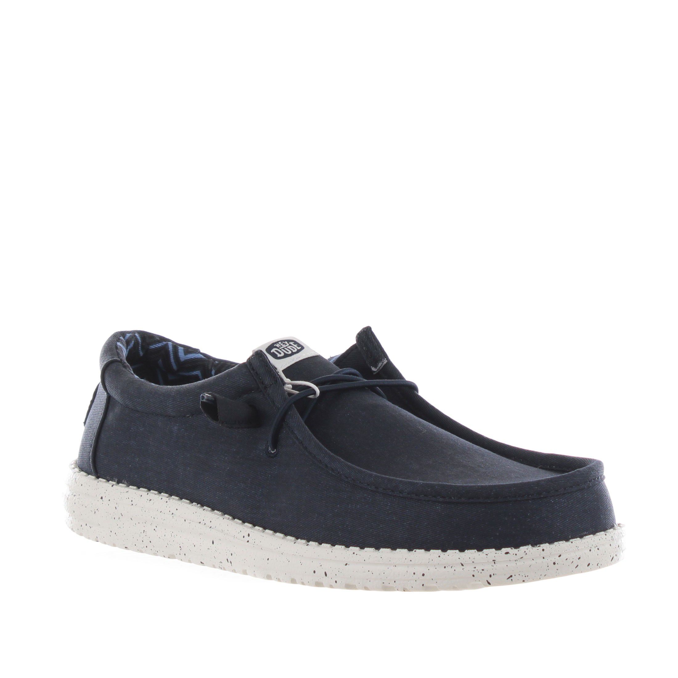 Hey dude mocassino wally stretch canvas da uomo