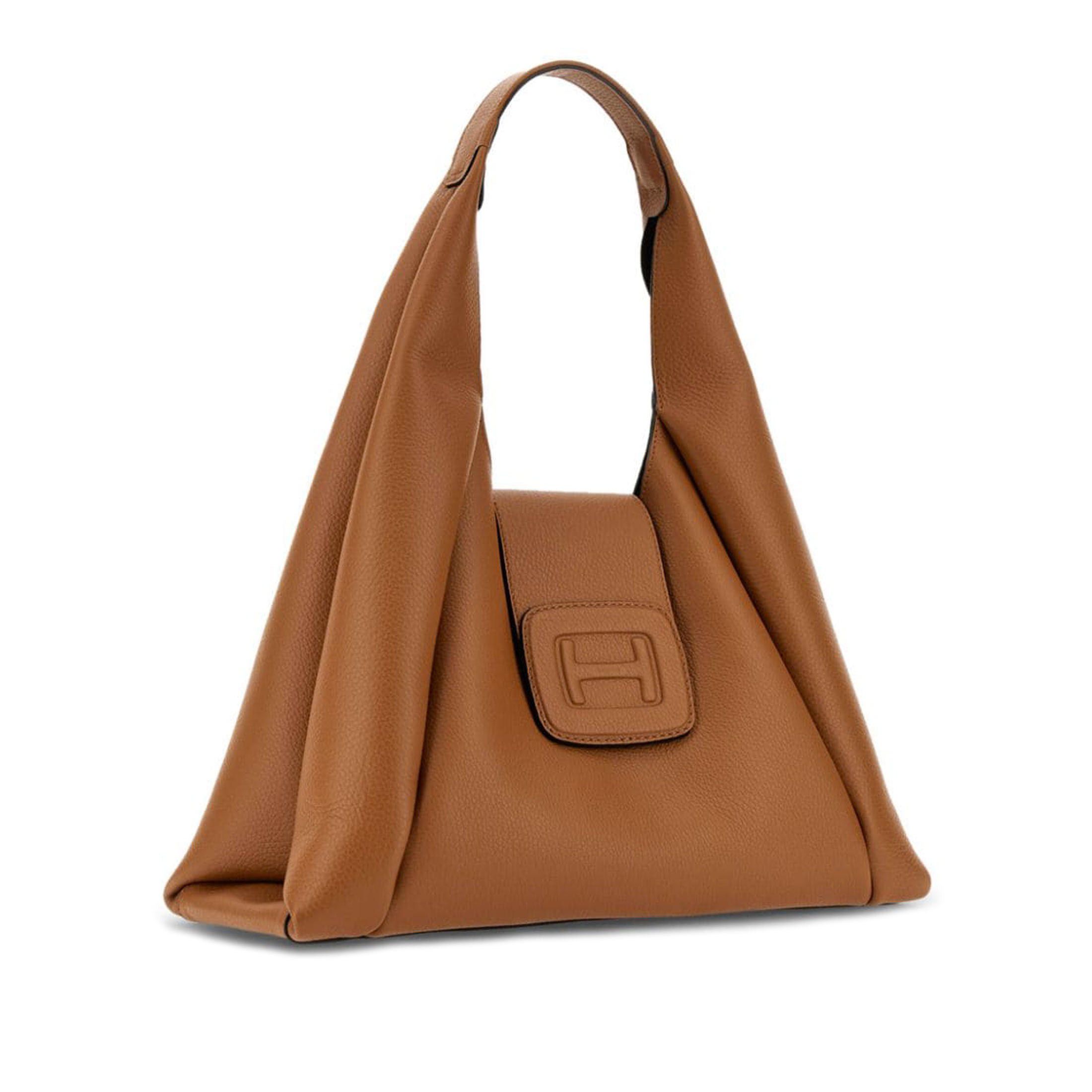 Borsa hobo media in pelle