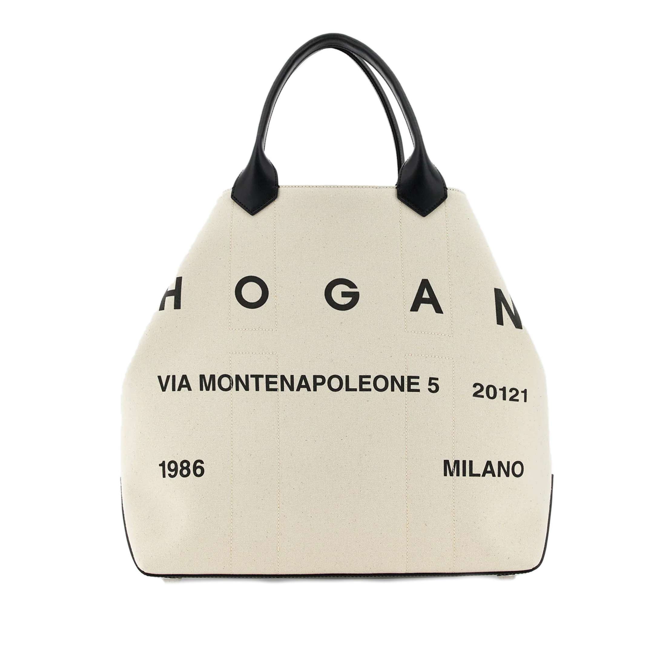 Hogan borsa shopping in tela di cotone da donna
