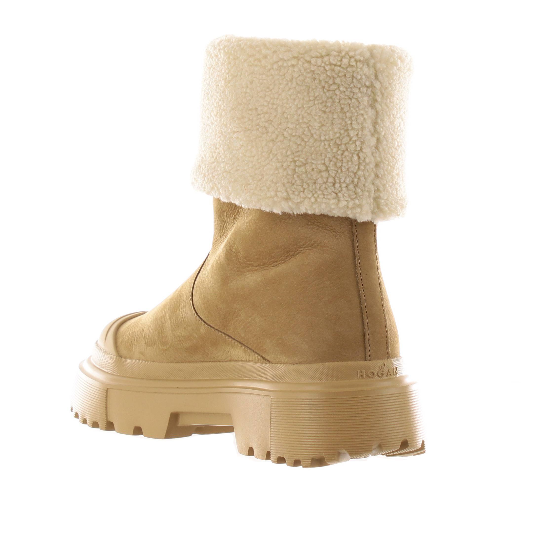 Hogan chelsea boot h618 in camoscio da donna