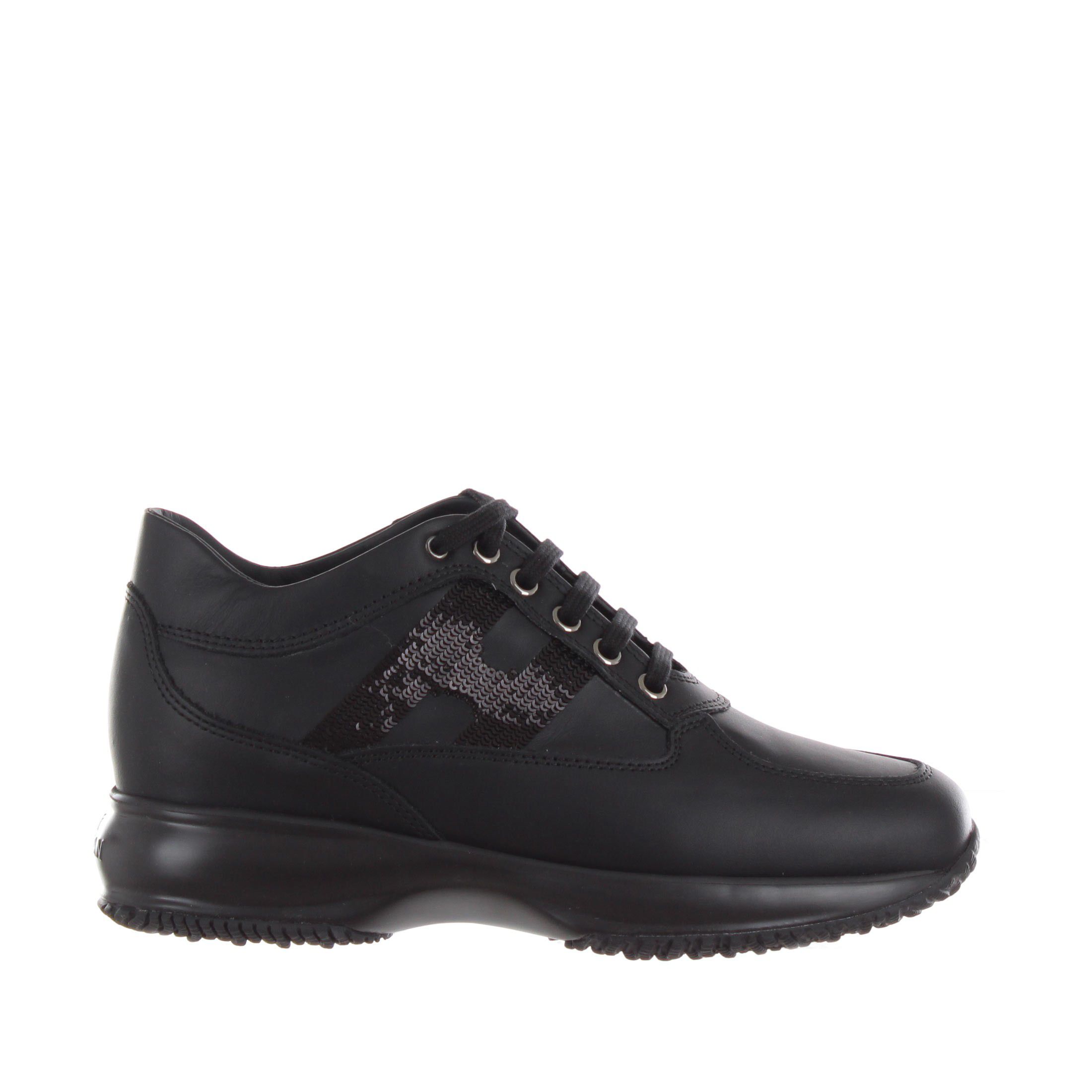 Hogan interactive in pelle con micropaillettes da donna