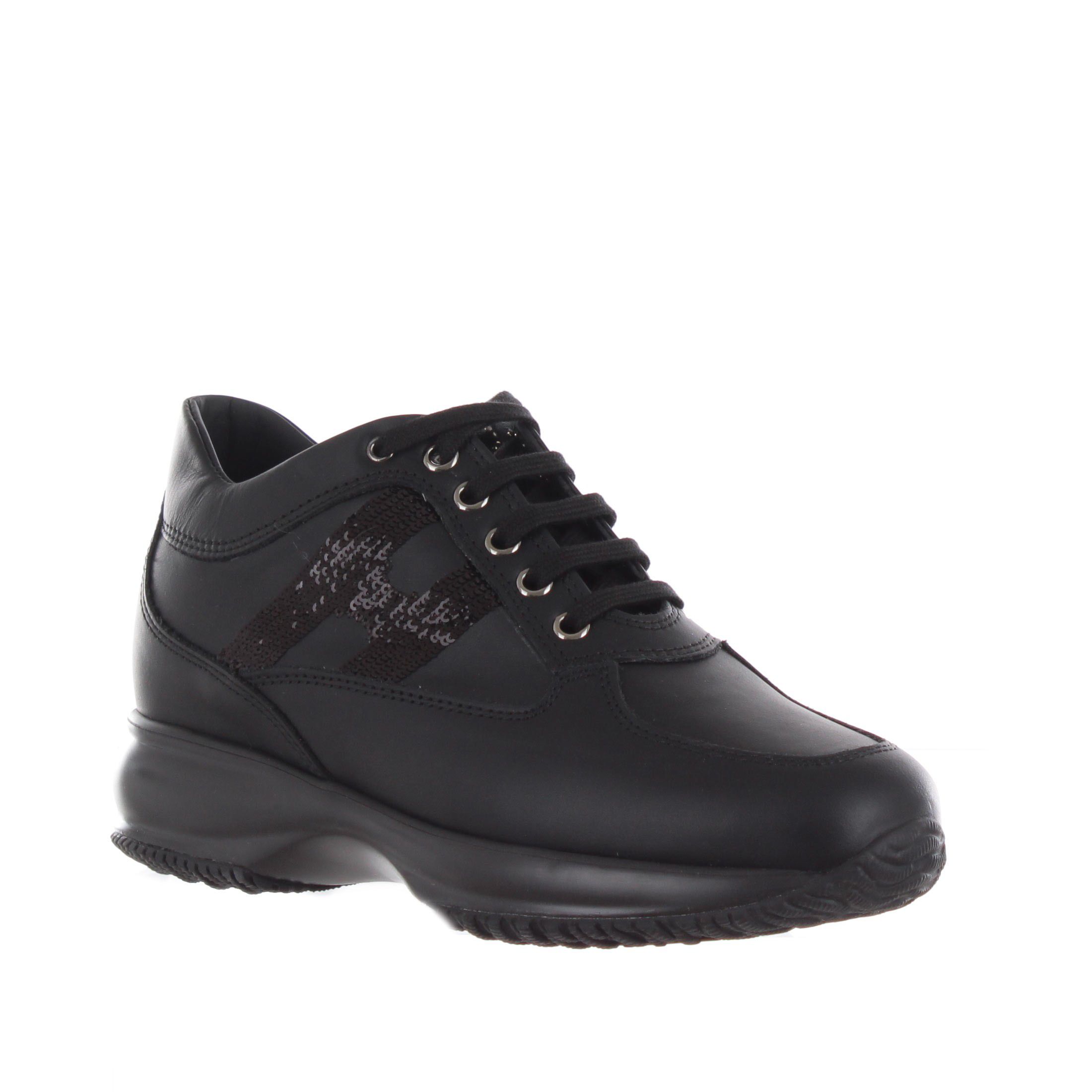 Hogan interactive in pelle con micropaillettes da donna
