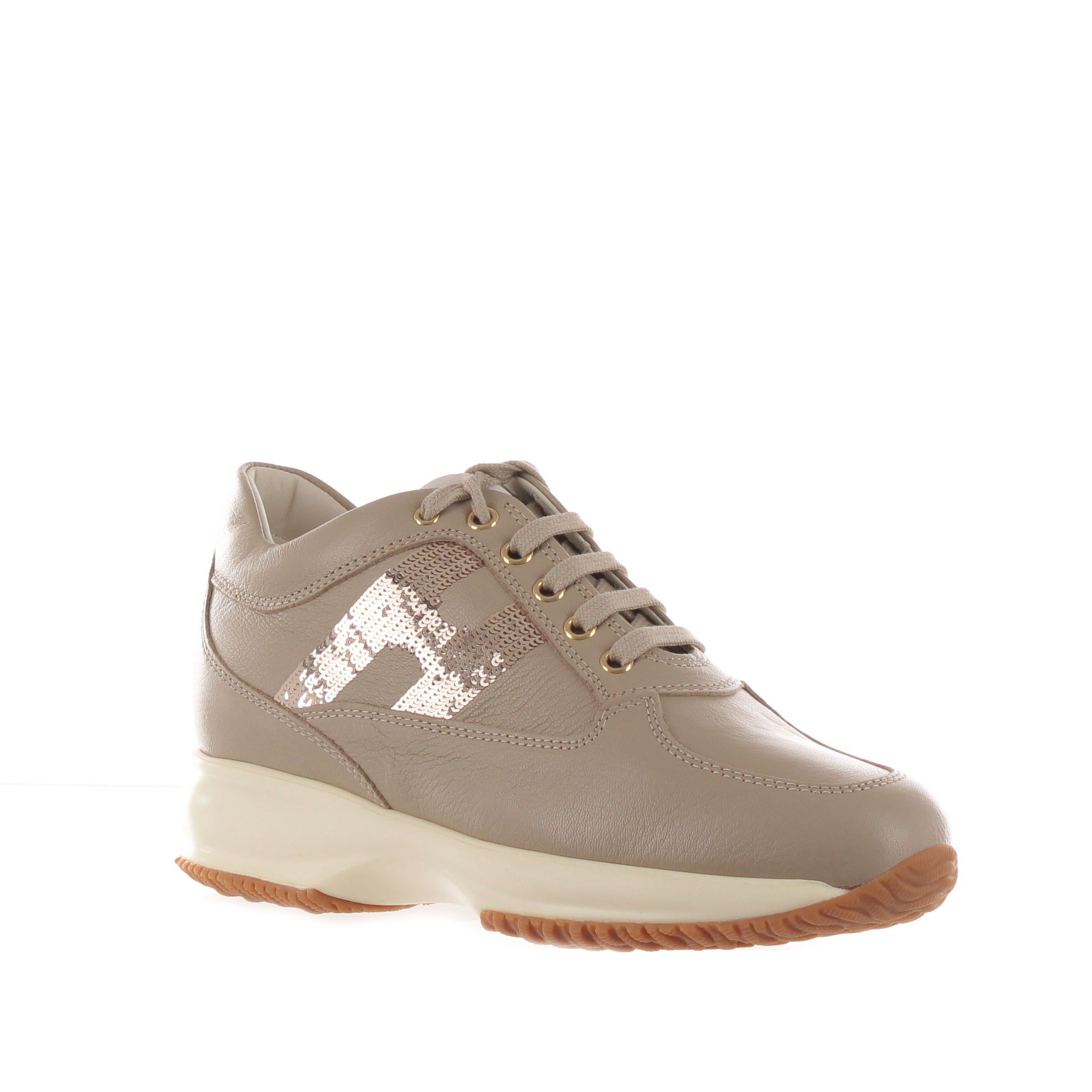 Hogan interactive in pelle con micropaillettes da donna