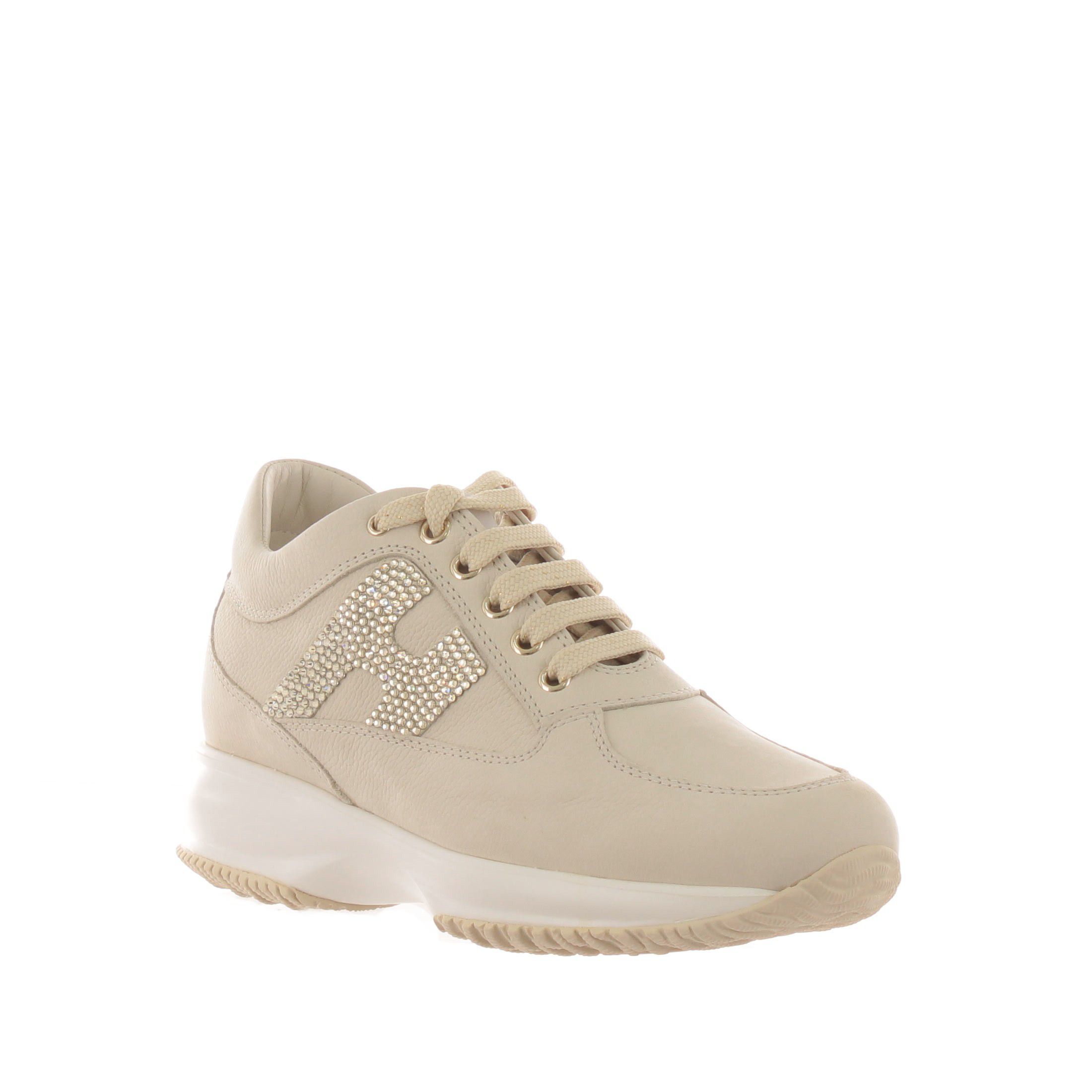Hogan interactive in pelle con strass da donna