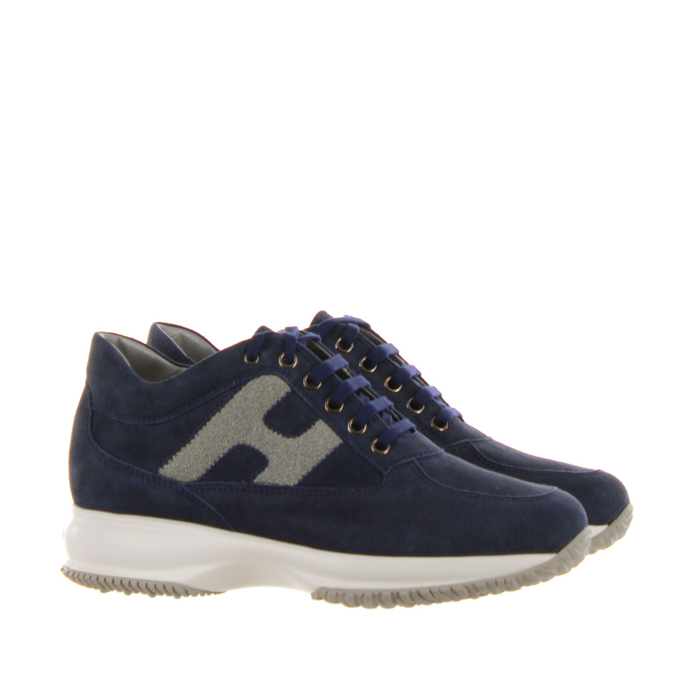Hogan interactive in suede e glitter da donna