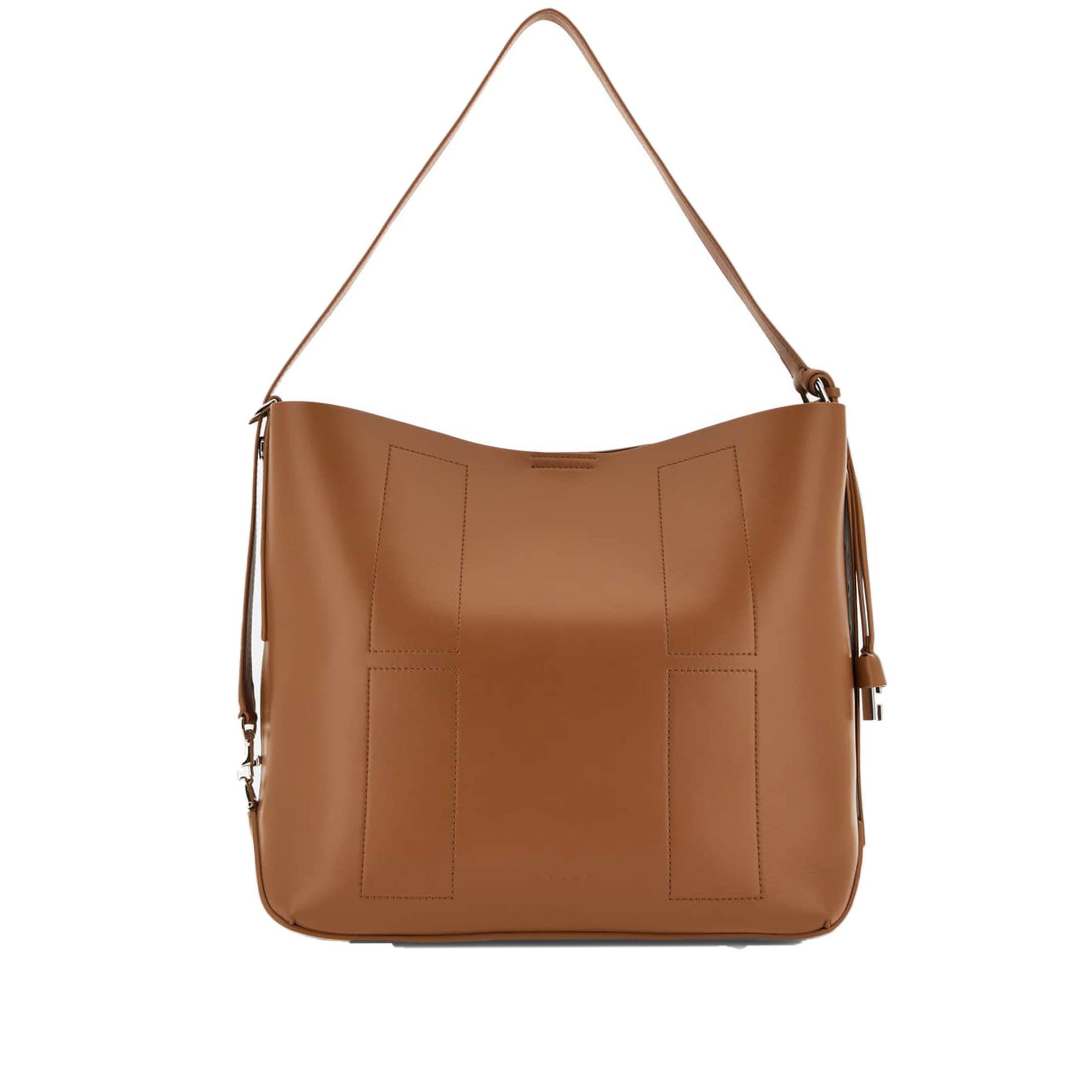 Hogan shopping h01r hobo media in pelle da donna