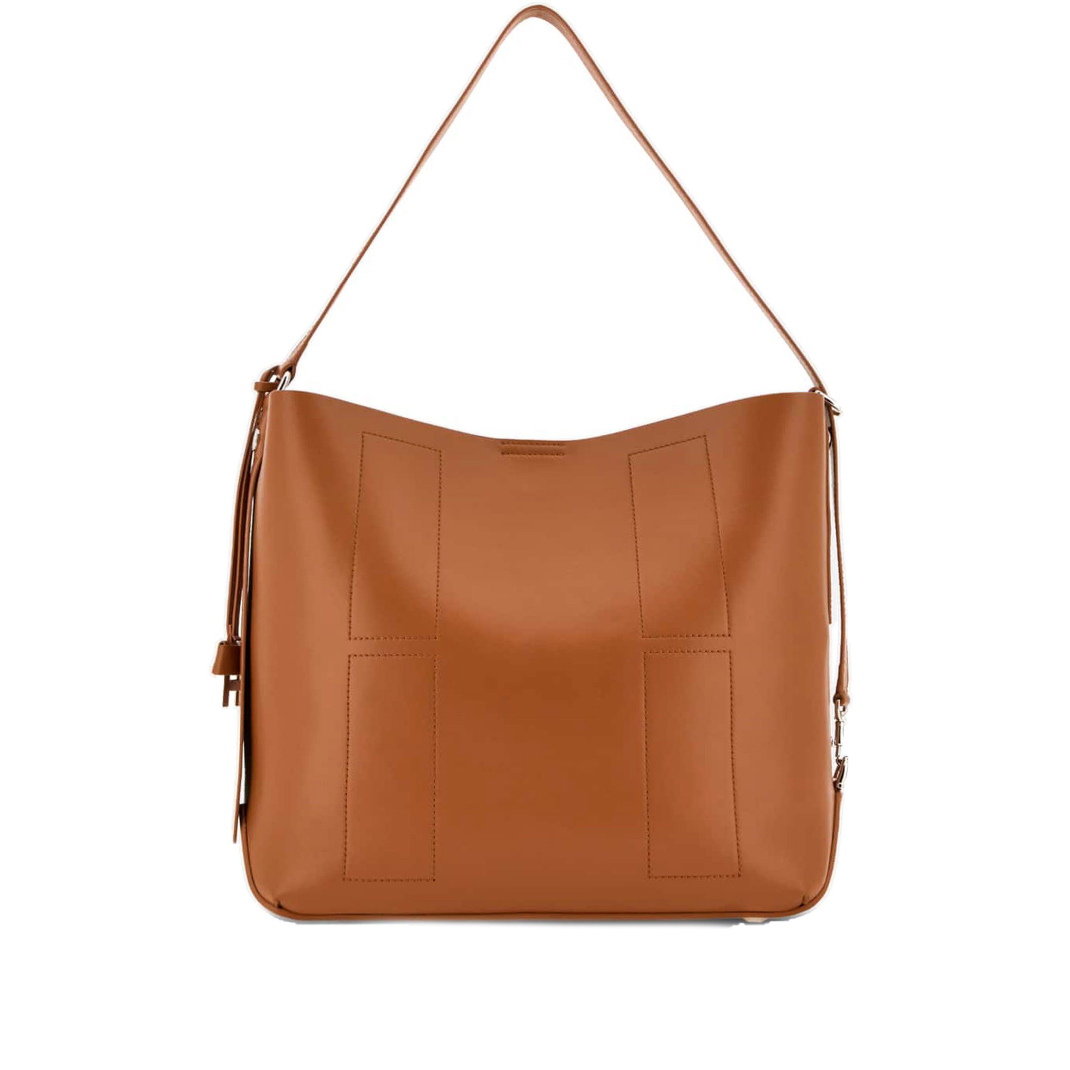 Hogan shopping h01r hobo media in pelle da donna