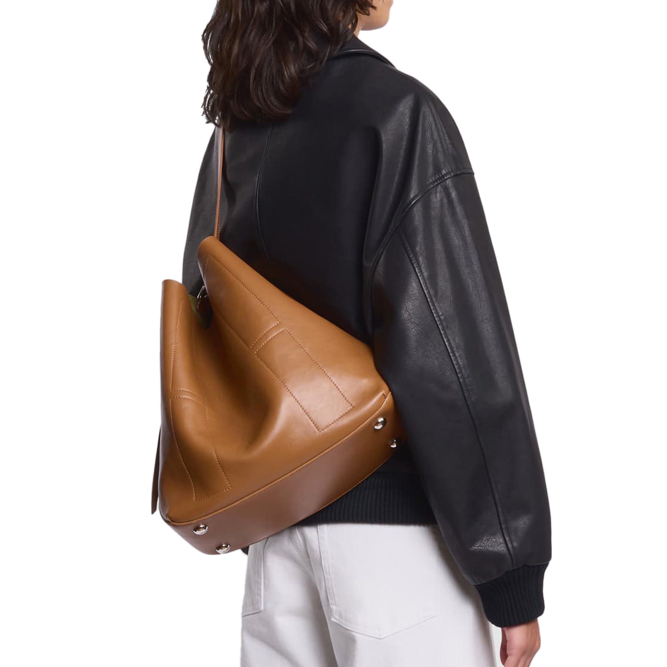 Hogan shopping h01r hobo media in pelle da donna