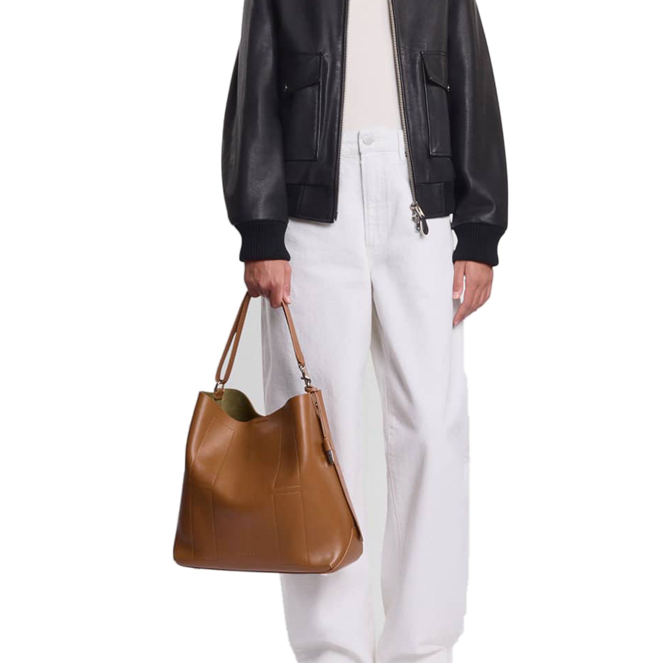Hogan shopping h01r hobo media in pelle da donna