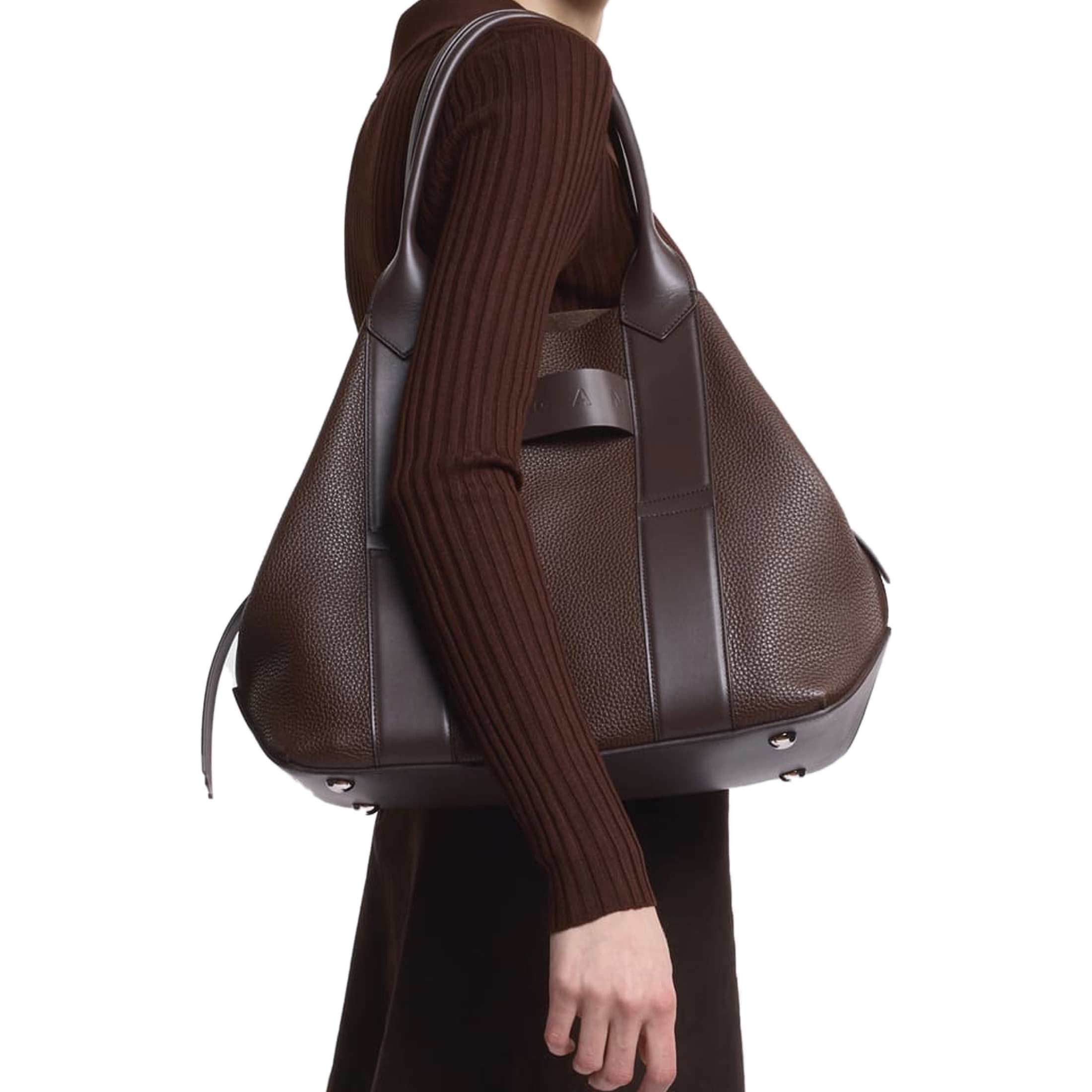 Hogan shopping media script in pelle martellata da donna