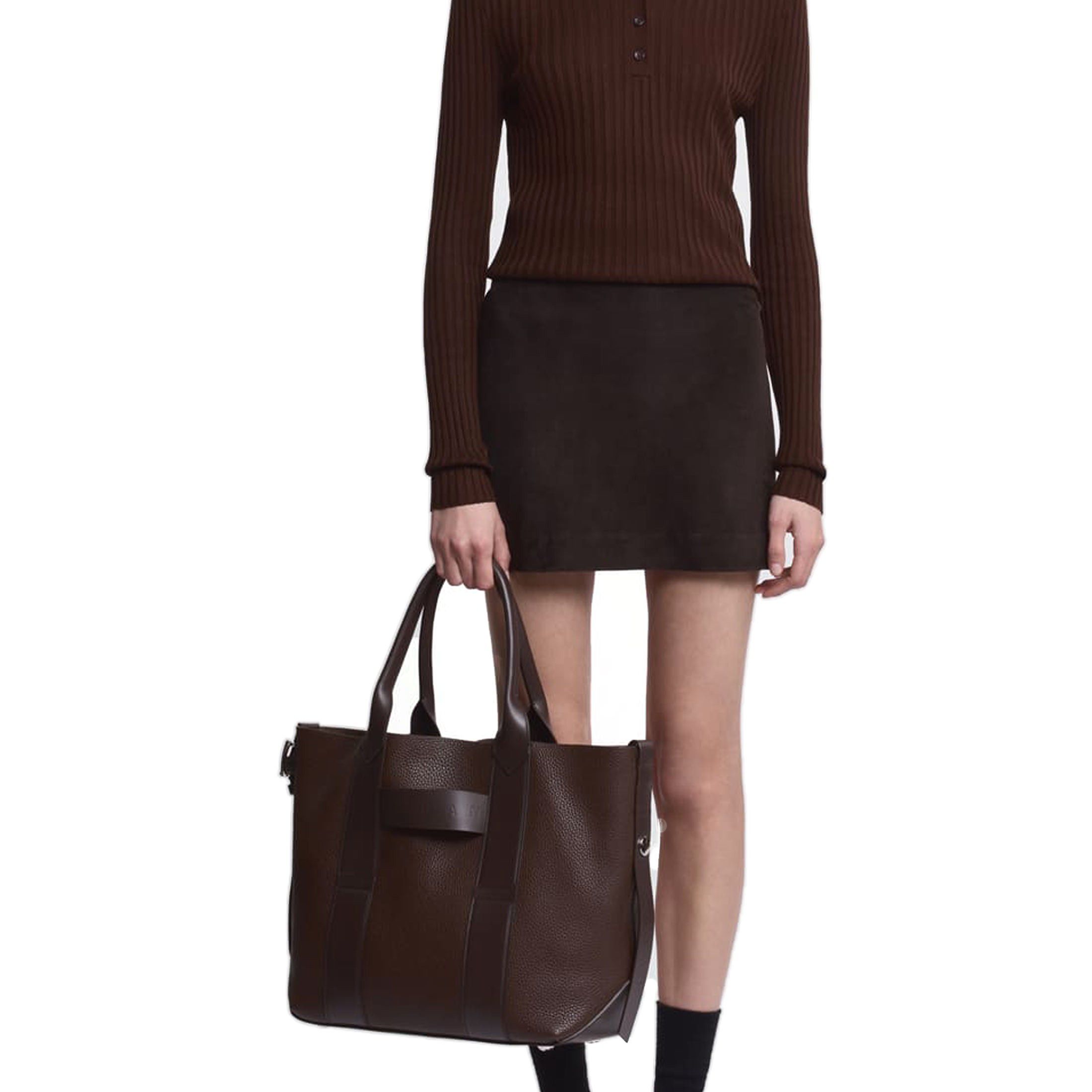 Hogan shopping media script in pelle martellata da donna