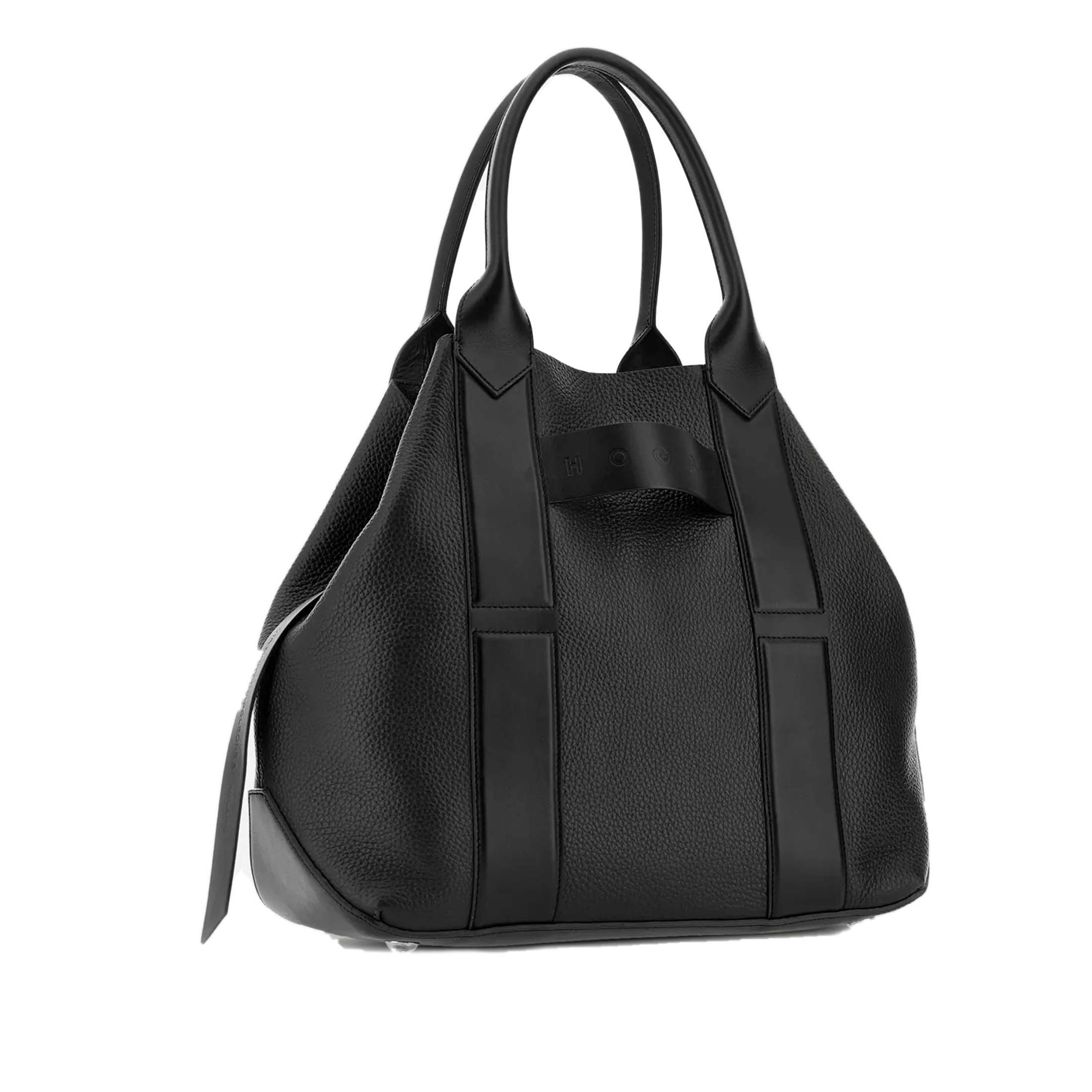 Hogan shopping script media in pelle martellata da donna