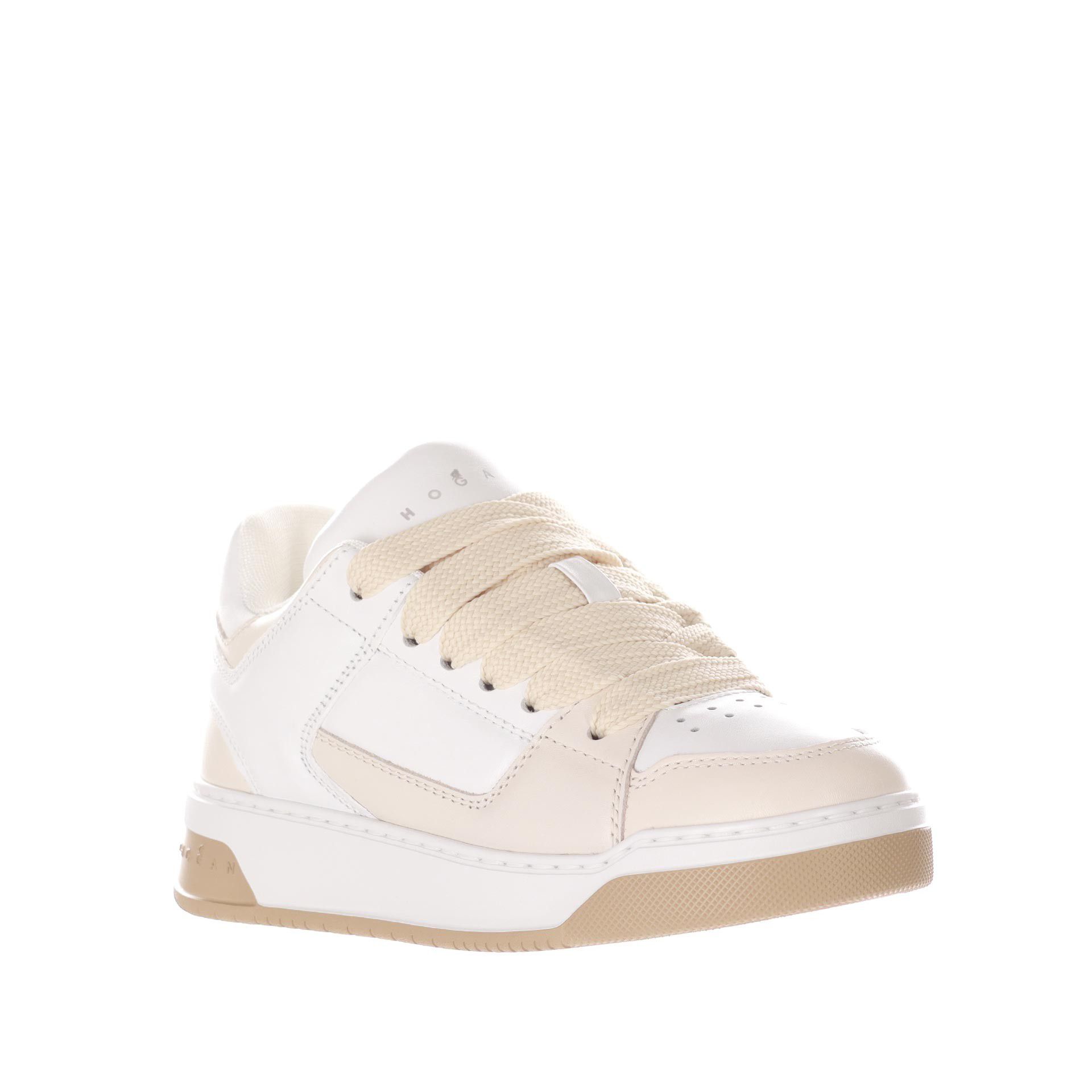 Hogan sneaker chamallow in nappa e pelle liscia da donna