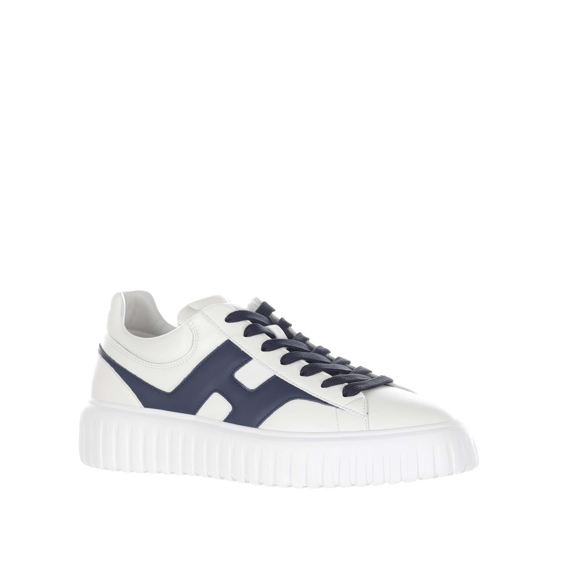 Hogan sneaker h-stripes in nappa da uomo