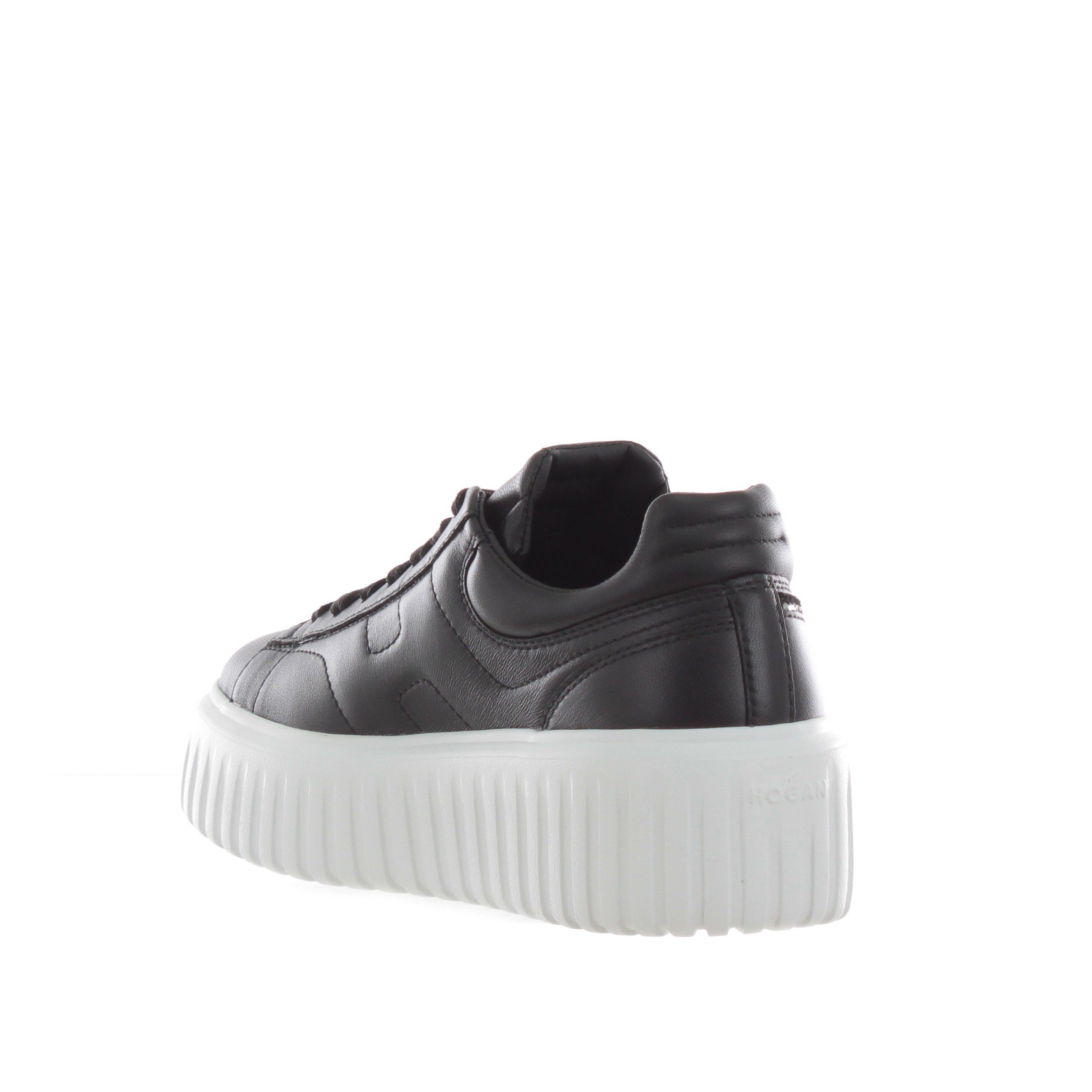 Hogan sneaker h-stripes in nappa con h in strass da donna