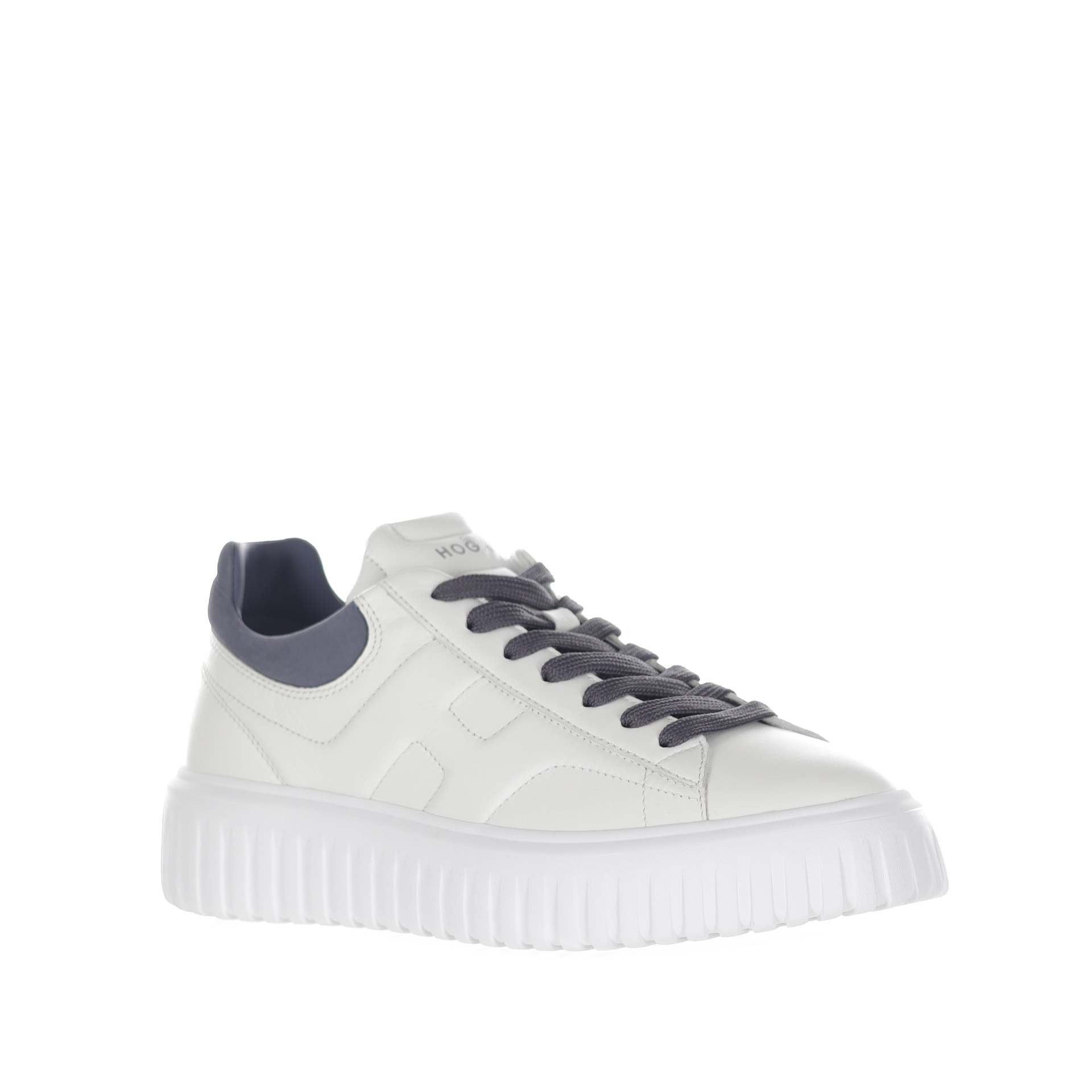 Hogan sneaker h-stripes in nappa e nabuk da uomo
