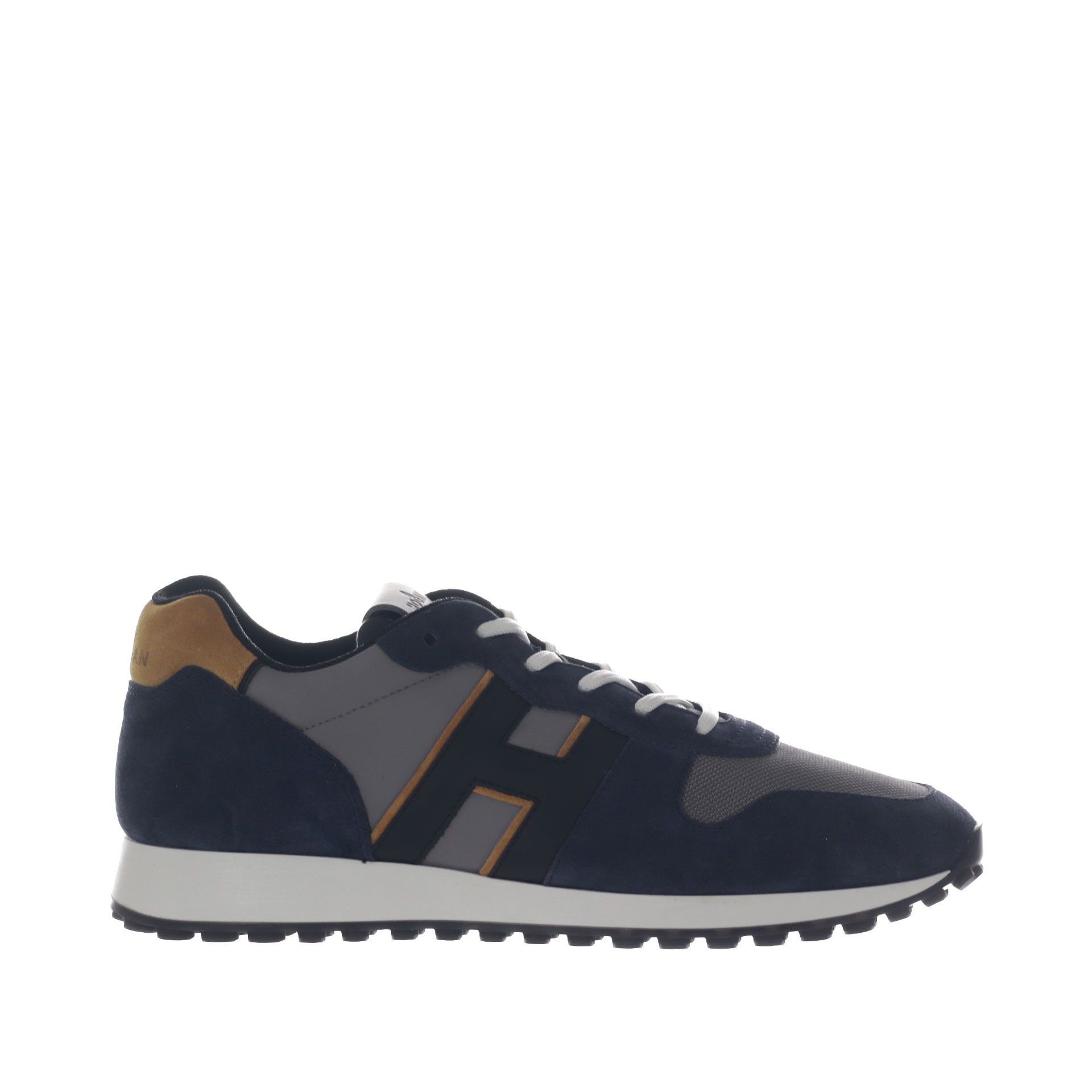 Hogan sneaker h383 in suede e nylon da uomo