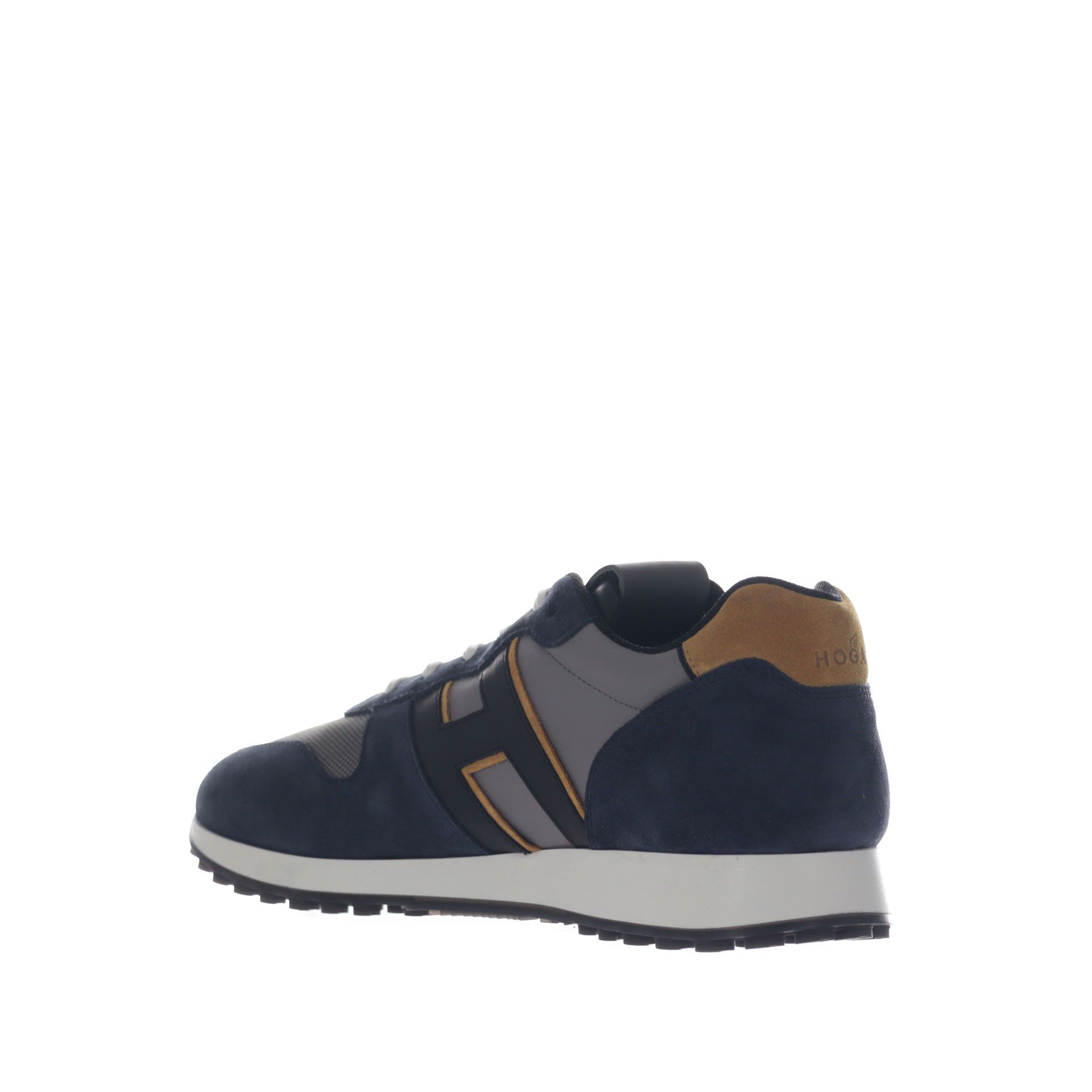 Hogan sneaker h383 in suede e nylon da uomo