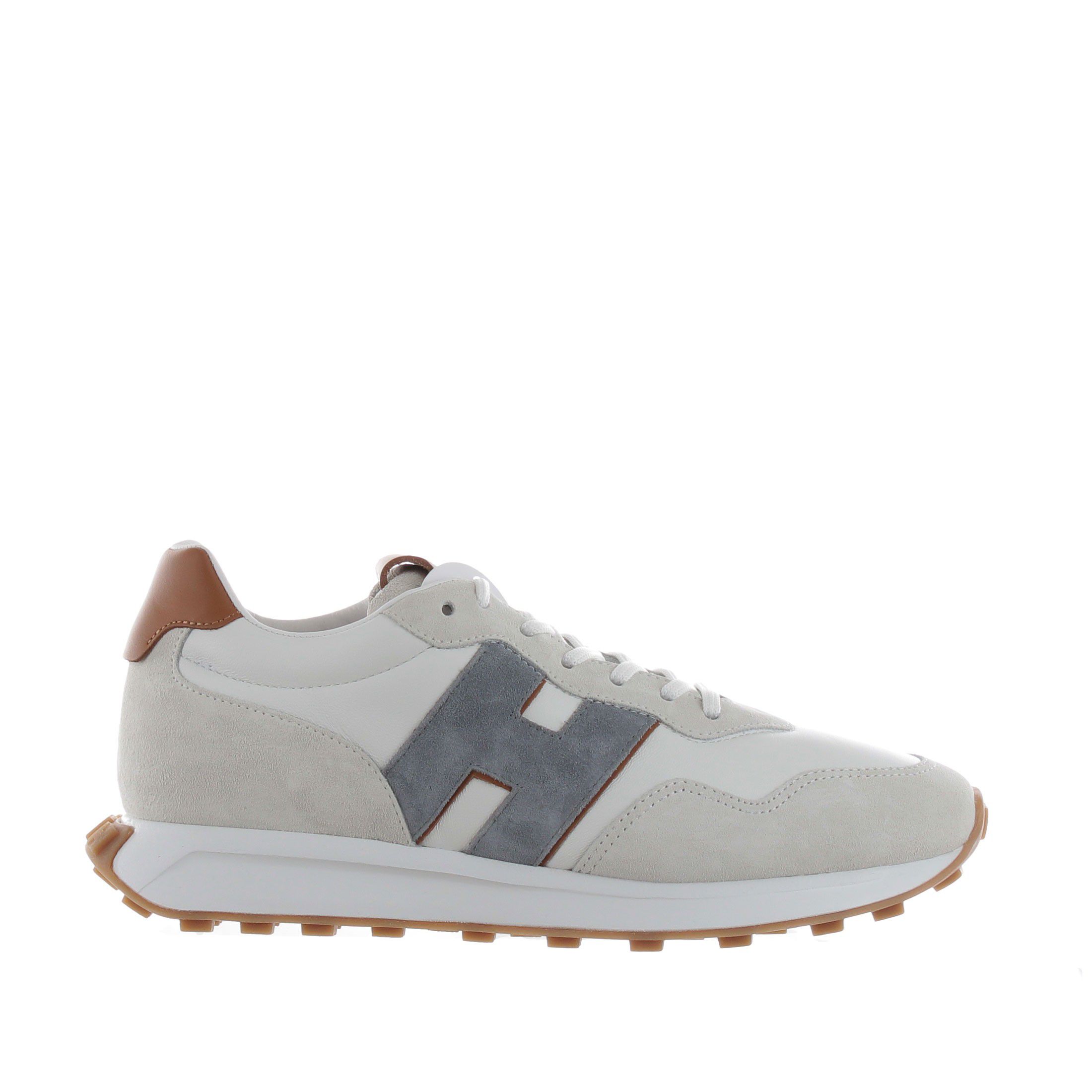 Hogan sneaker h601 in pelle e camoscio da uomo