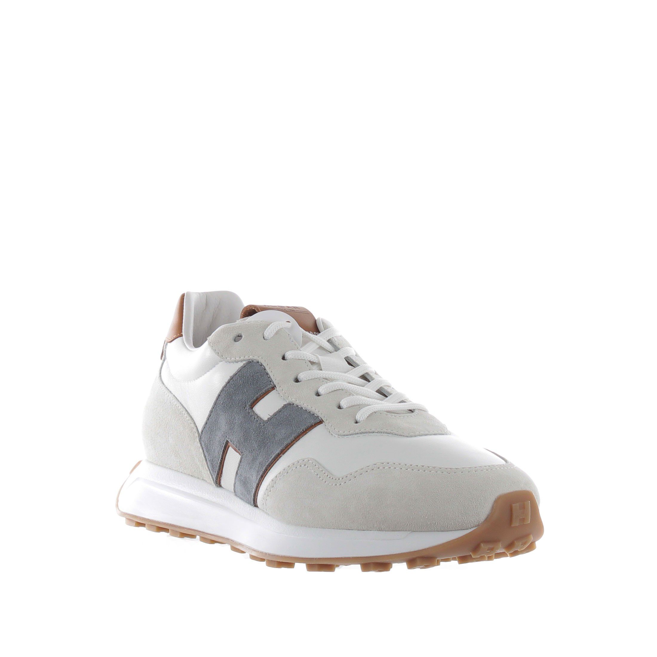 Hogan sneaker h601 in pelle e camoscio da uomo
