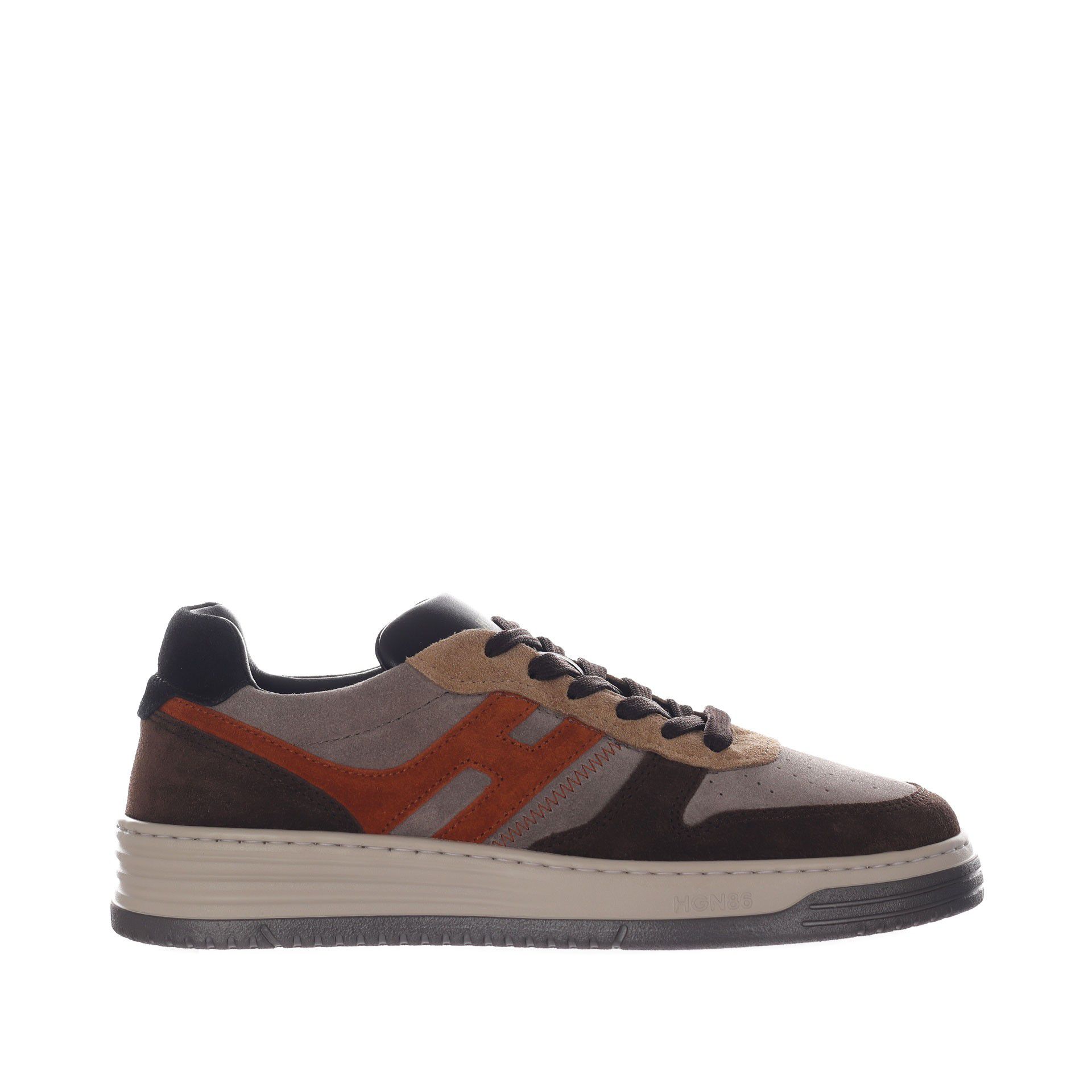 Hogan sneaker h630 in camoscio da uomo
