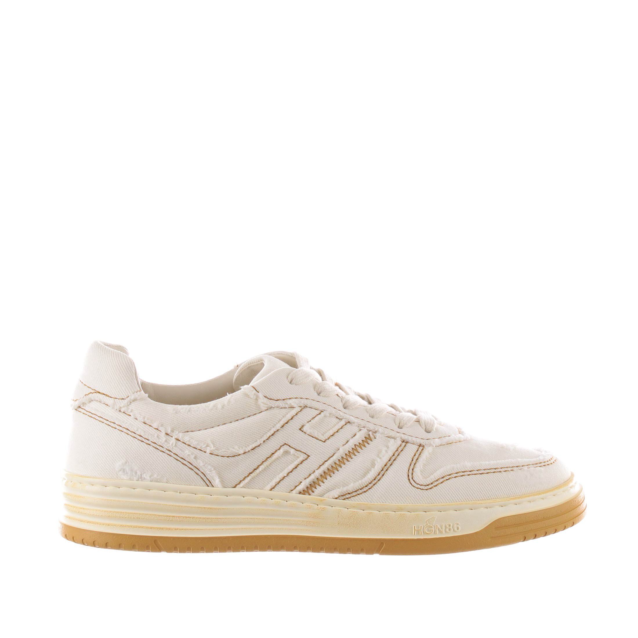 Hogan sneaker h630 in denim vintage da uomo