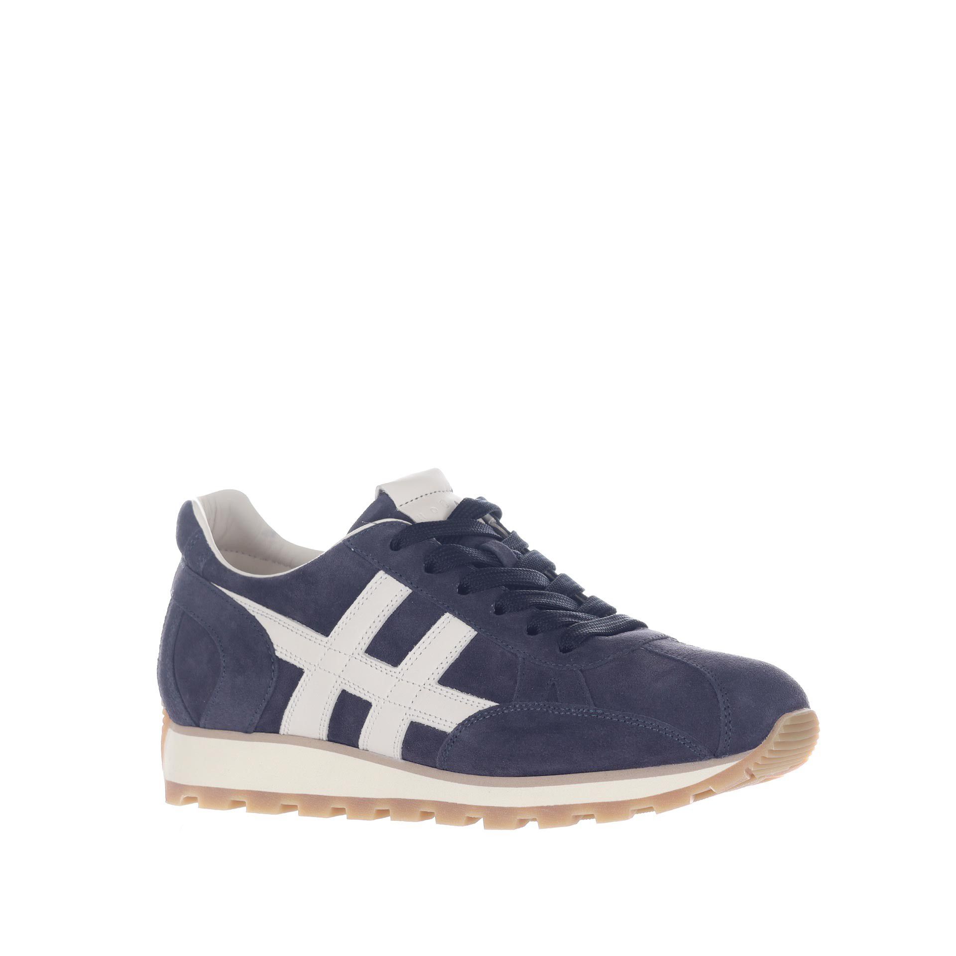 Hogan sneaker h671 in camoscio da uomo