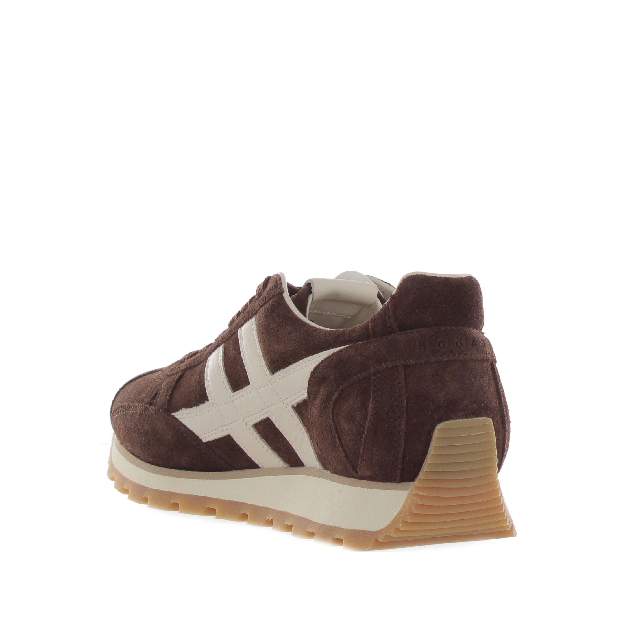 Hogan sneaker h671 in camoscio da uomo