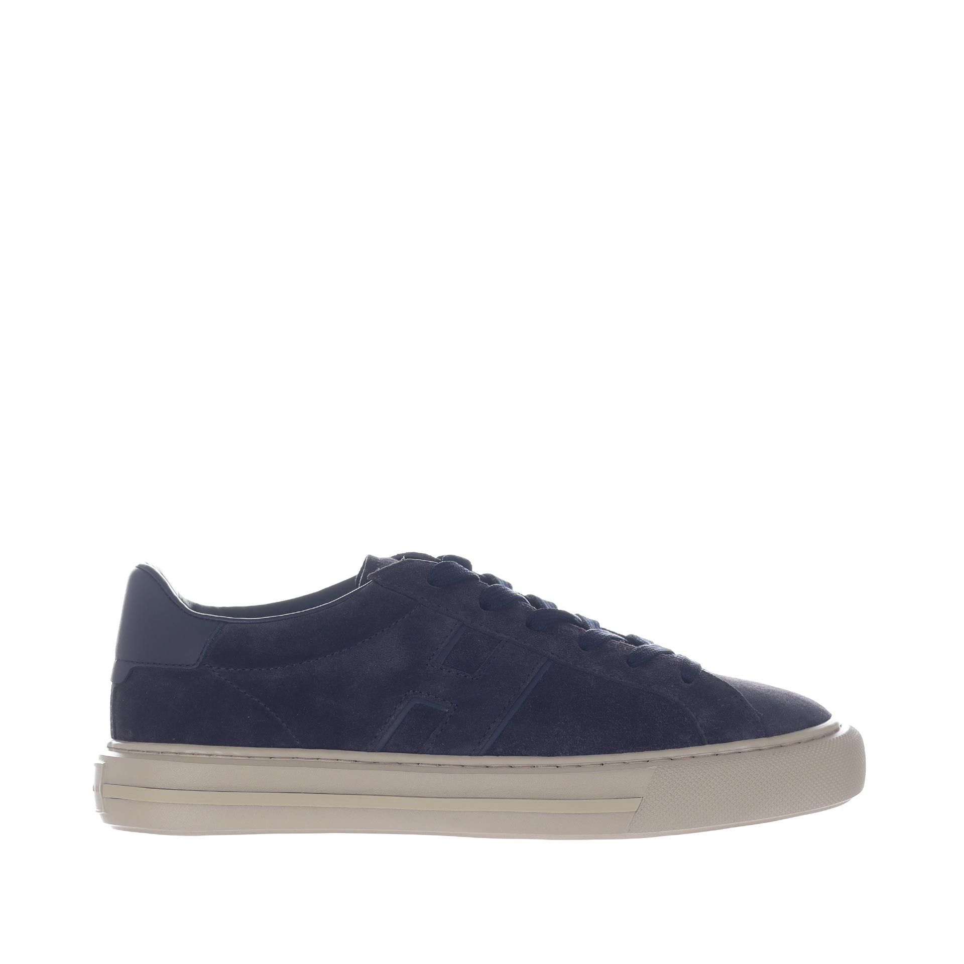 Hogan sneaker h691 in camoscio da uomo