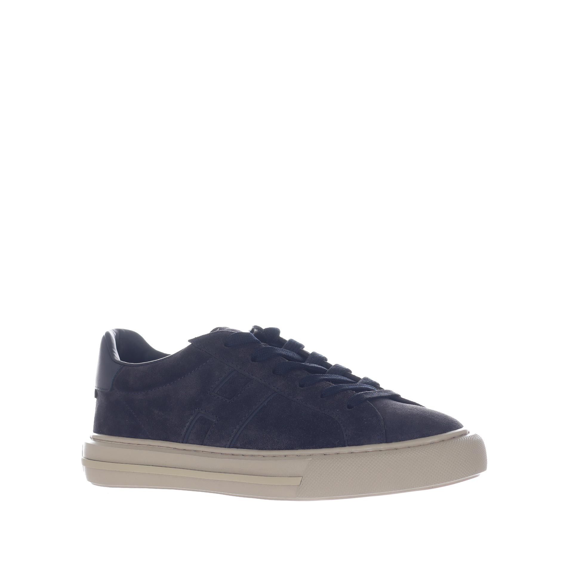 Hogan sneaker h691 in camoscio da uomo